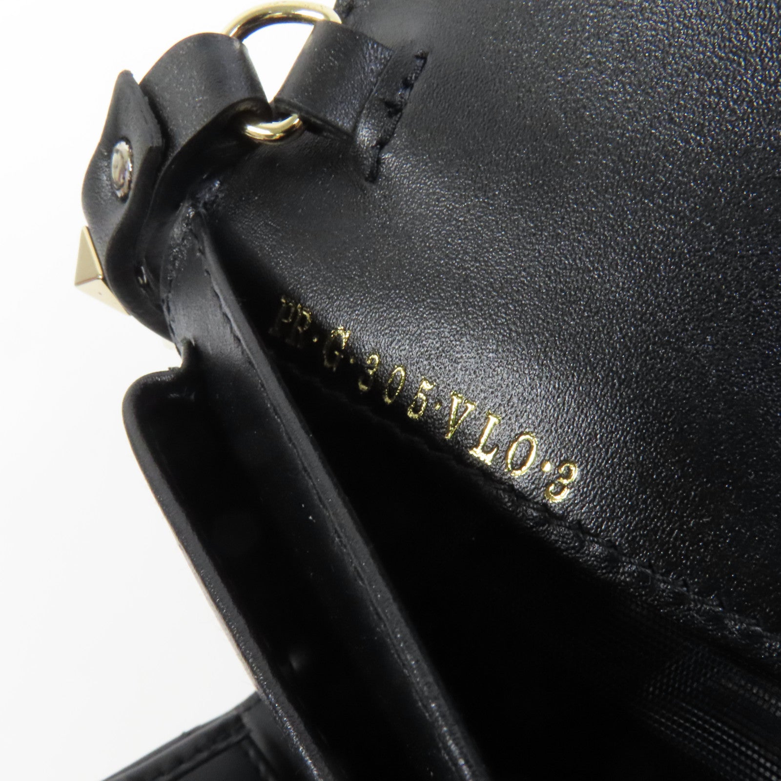Valentino 【激減優惠】牛皮皮革Rockstud Clutch金扣長錢包