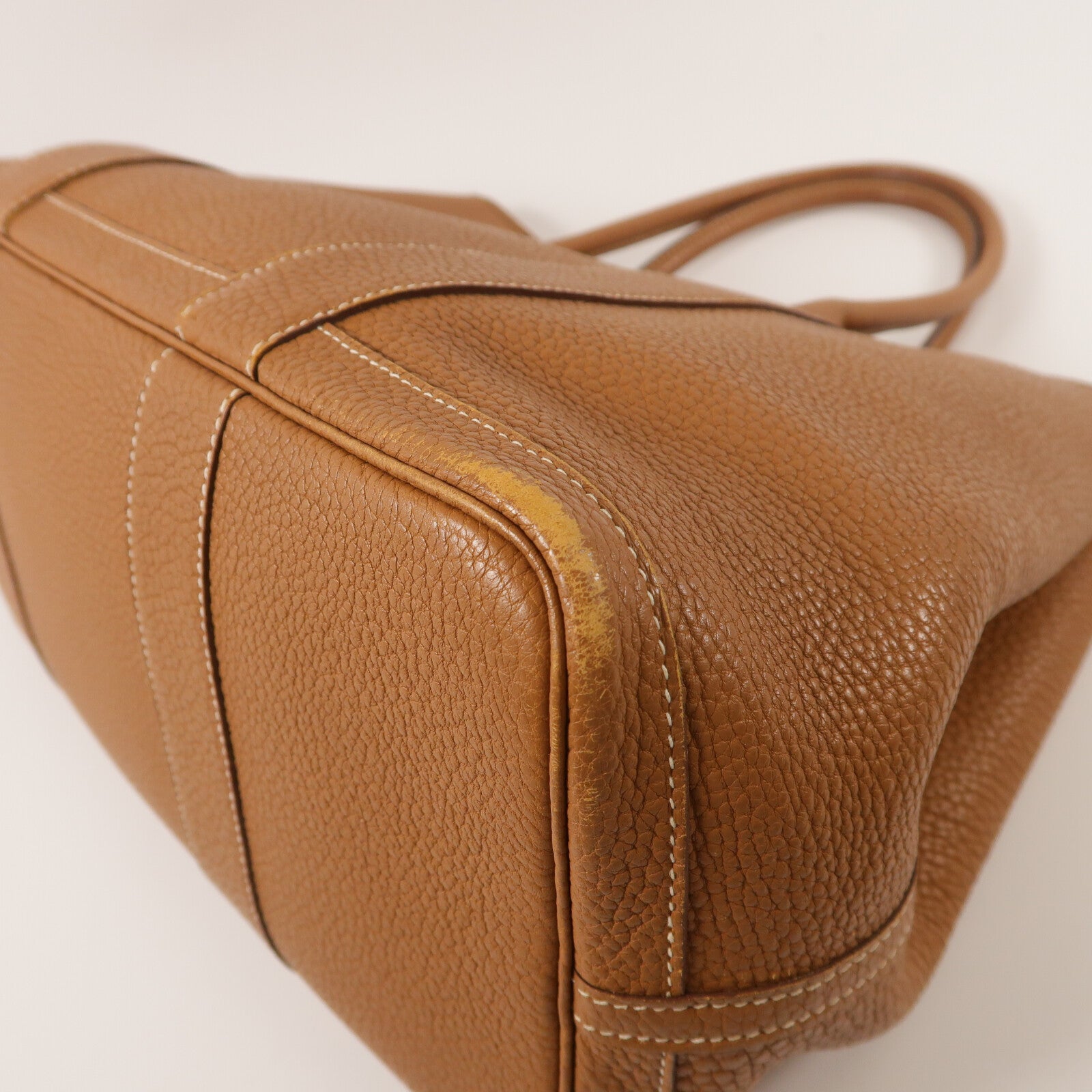 HERMES Negonda皮革Garden Party PM手挽袋Gold