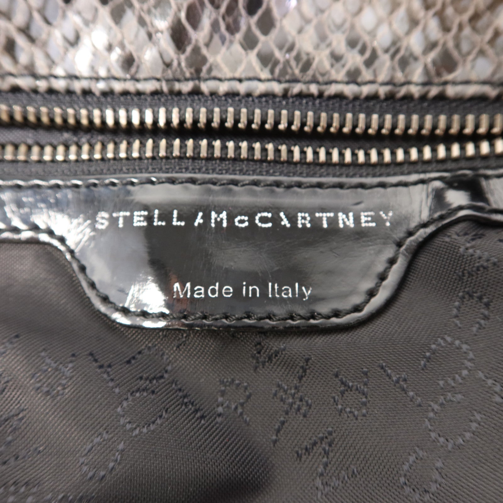 SELECTION 聚酯纖維Stella Mccartney銀扣鏈帶手挽肩背兩用袋