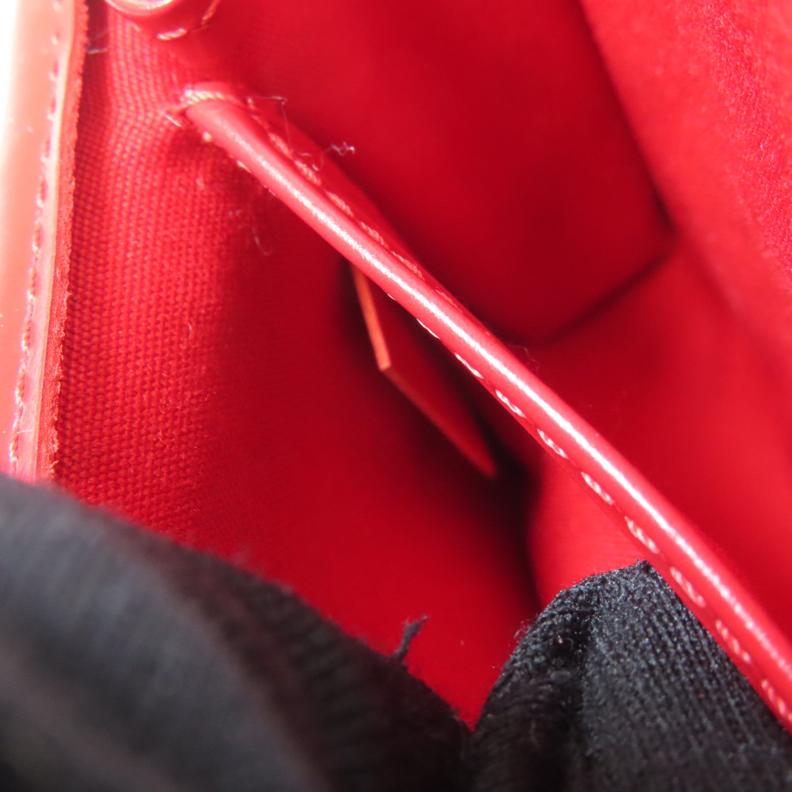 LOUIS VUITTON Epi Honfleur Clutch Bag金扣肩背袋紅色