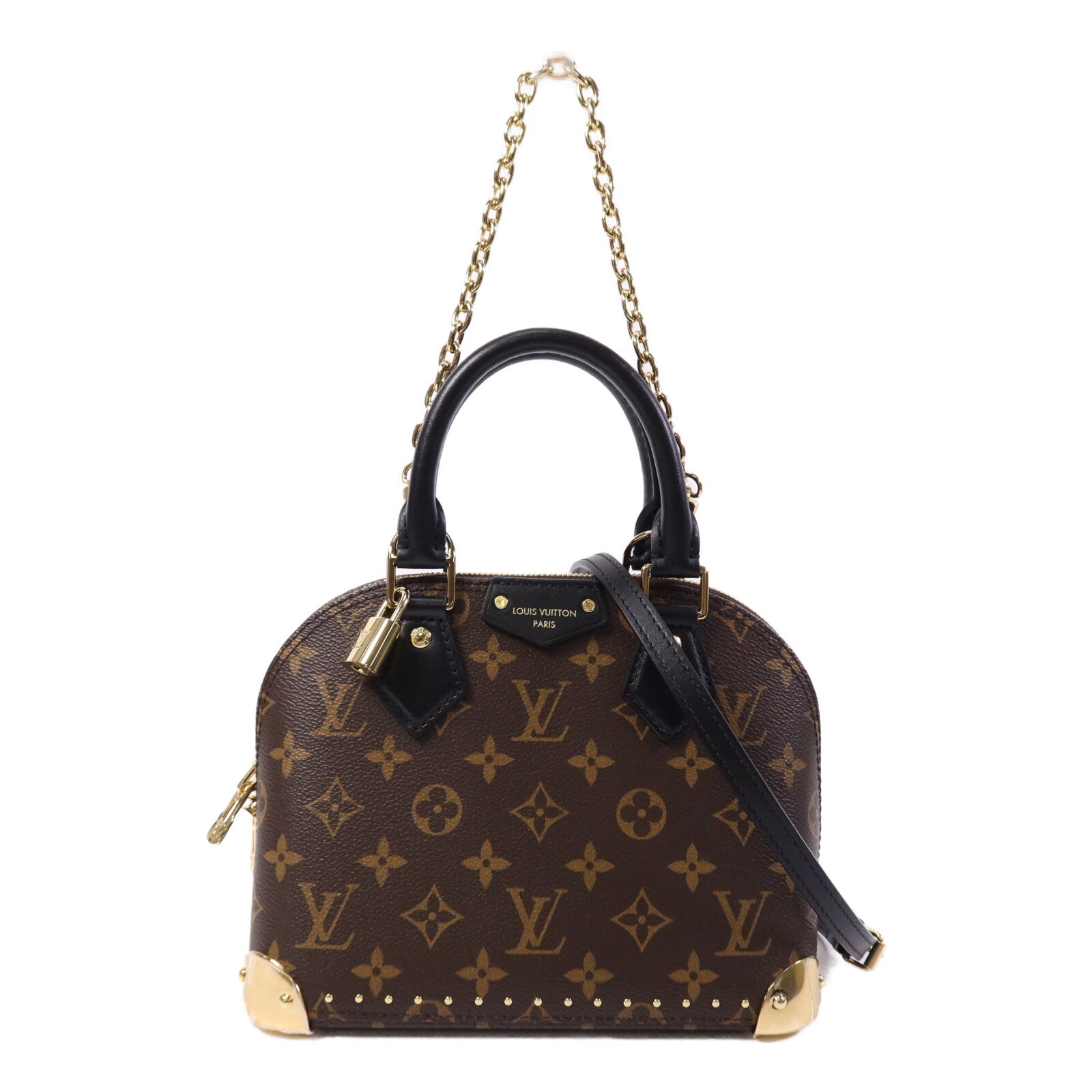 LOUIS VUITTON Monogram Alma BB金扣手挽肩背兩用袋
