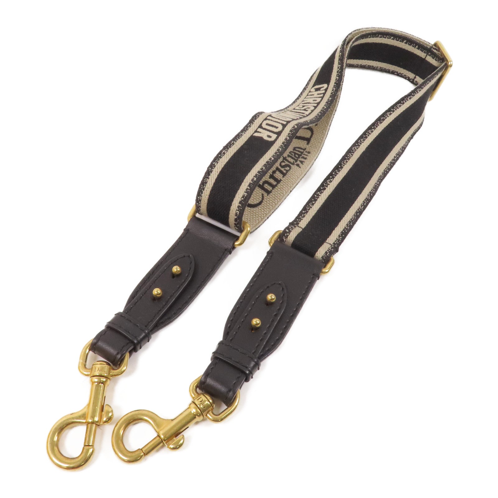 Dior 帆布Shoulder Strap金扣肩帶