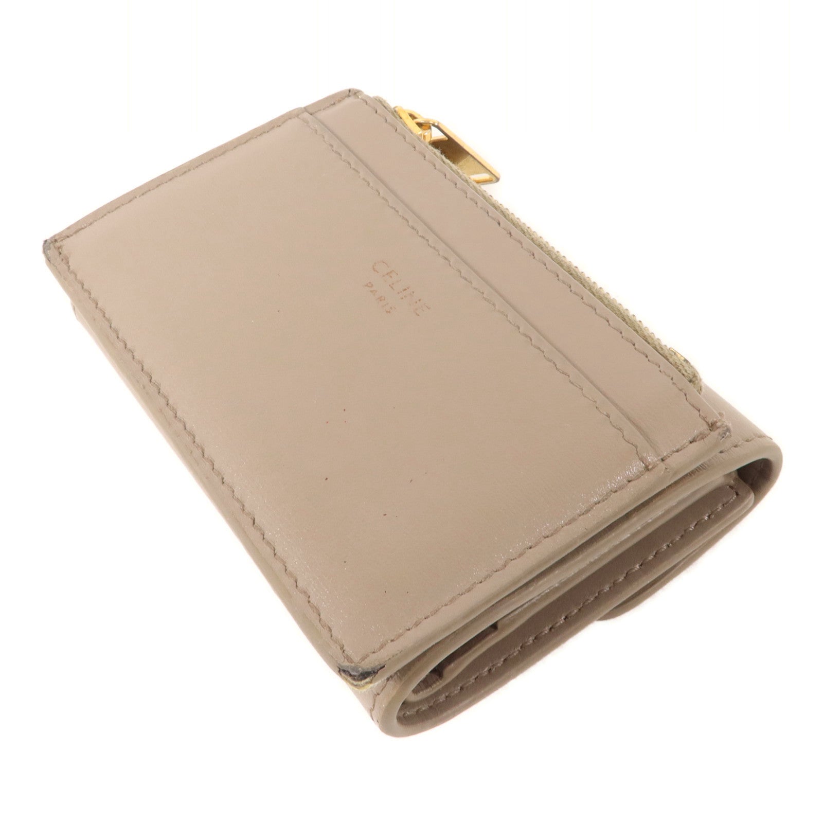 CELINE 牛皮皮革Compact Wallet with Coin Purse錢包