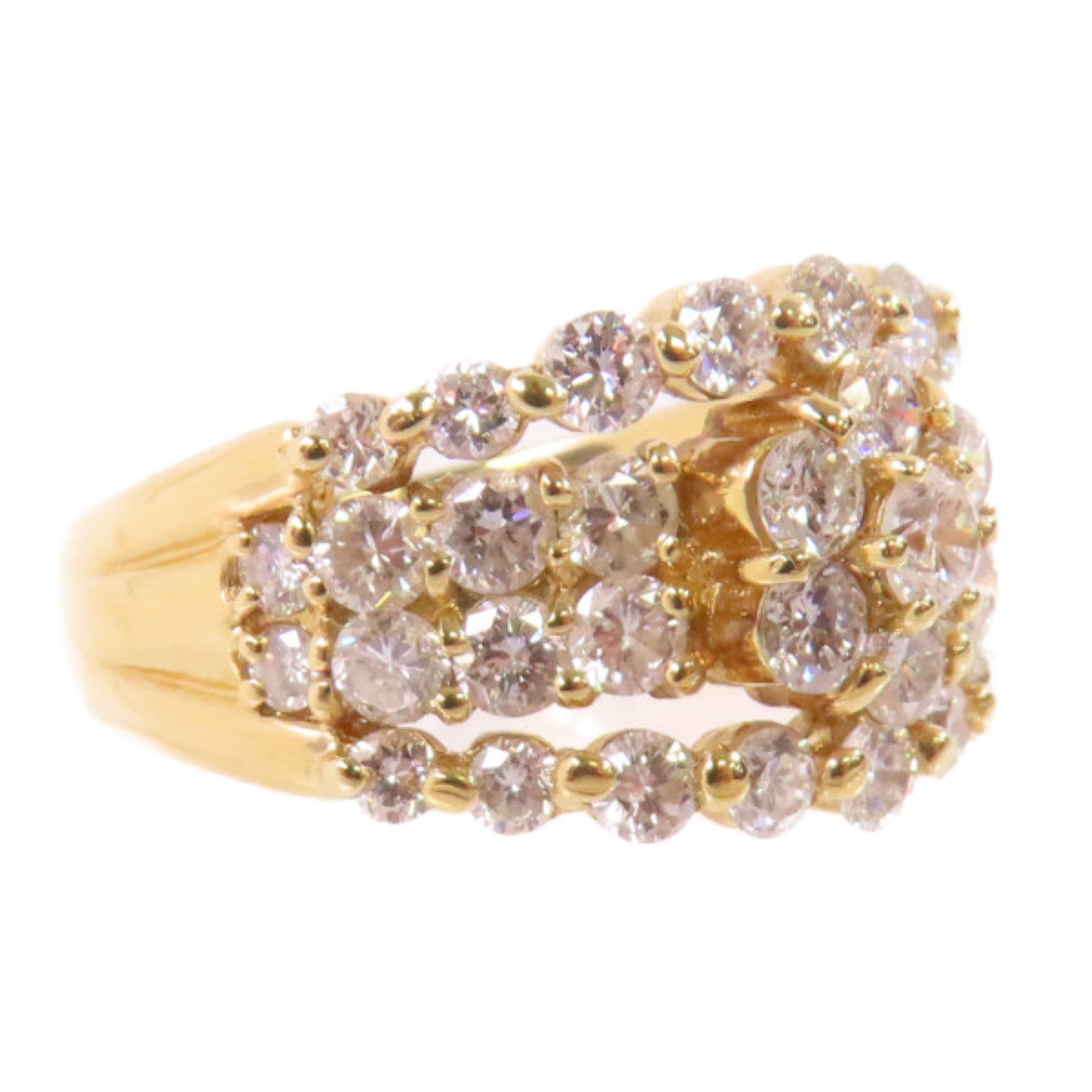 JEWELRY 18K黃金/2.39ct鑽石Diamond Ring戒指US#7.25