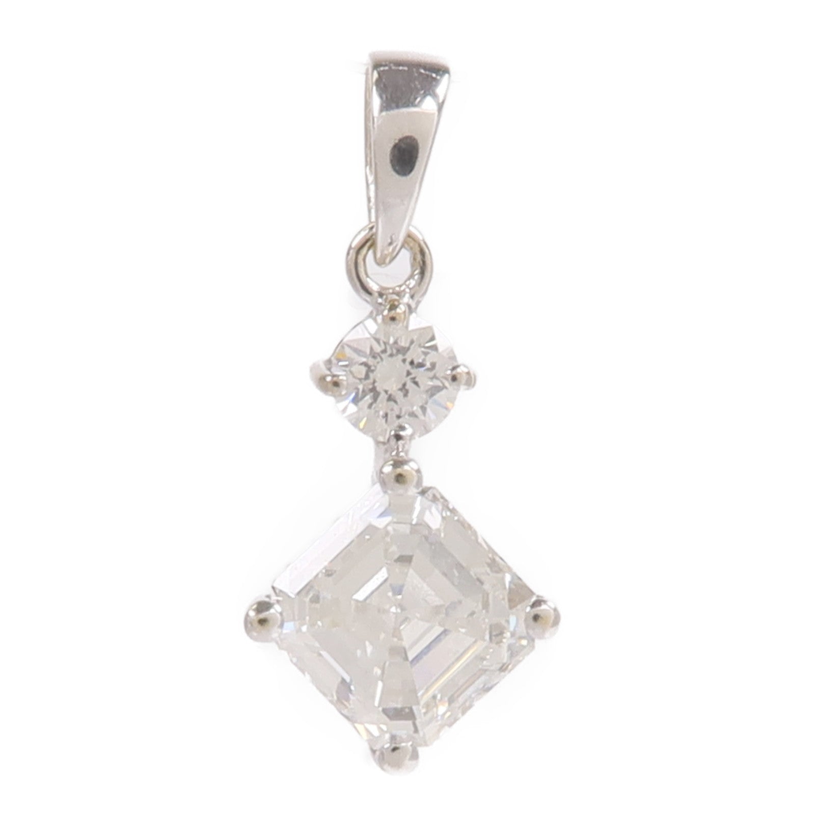 JEWELRY 18K白金Diamond Pendant Top鑽石吊墜