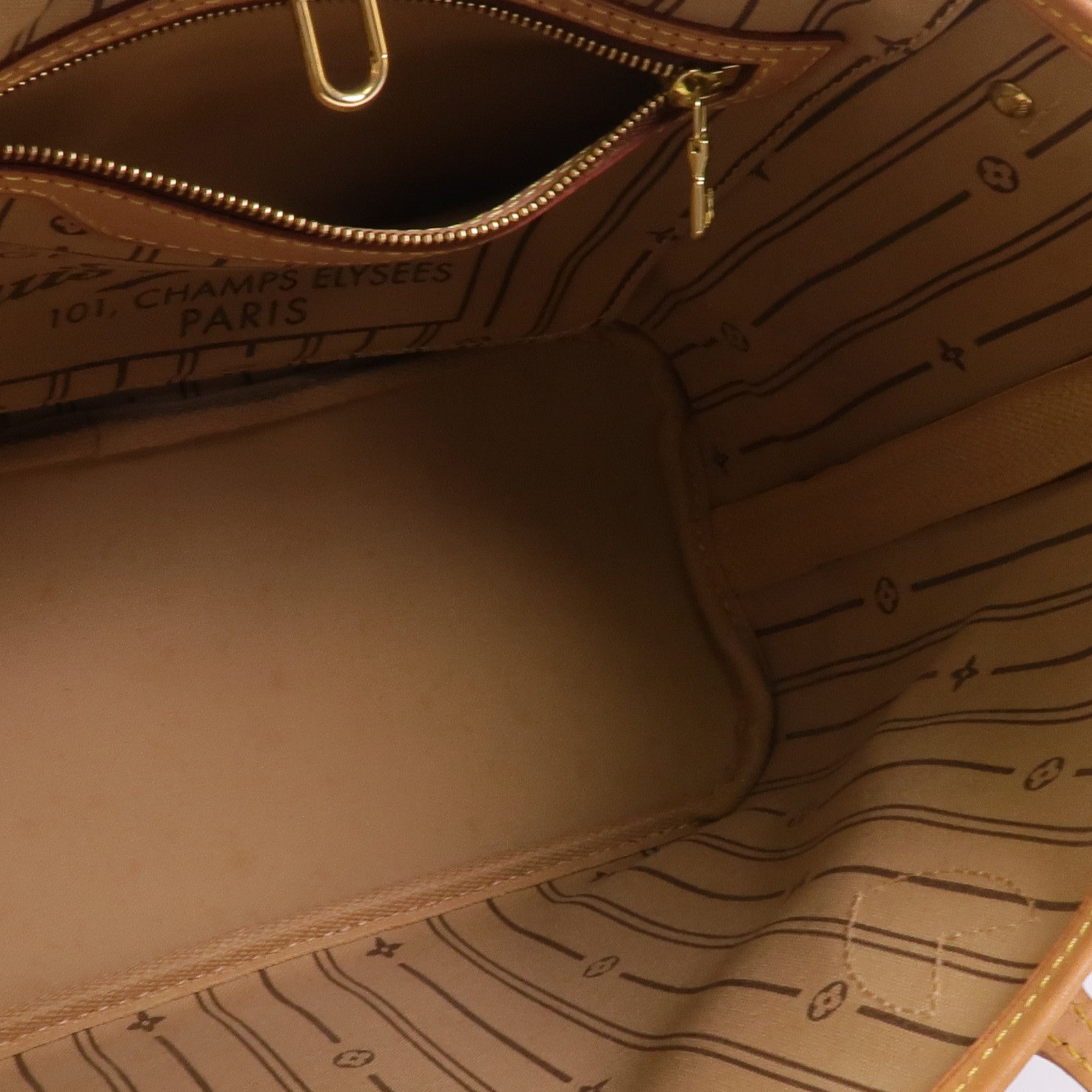 LOUIS VUITTON Monogram Neverfull PM金扣肩背袋
