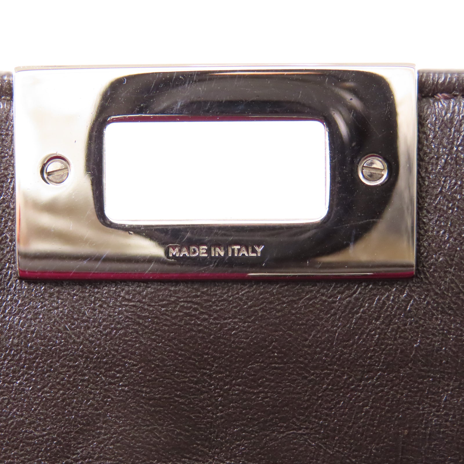 FENDI SHW Peekaboo 2 Way Bag 8BN310 Calfskin Leather Beige