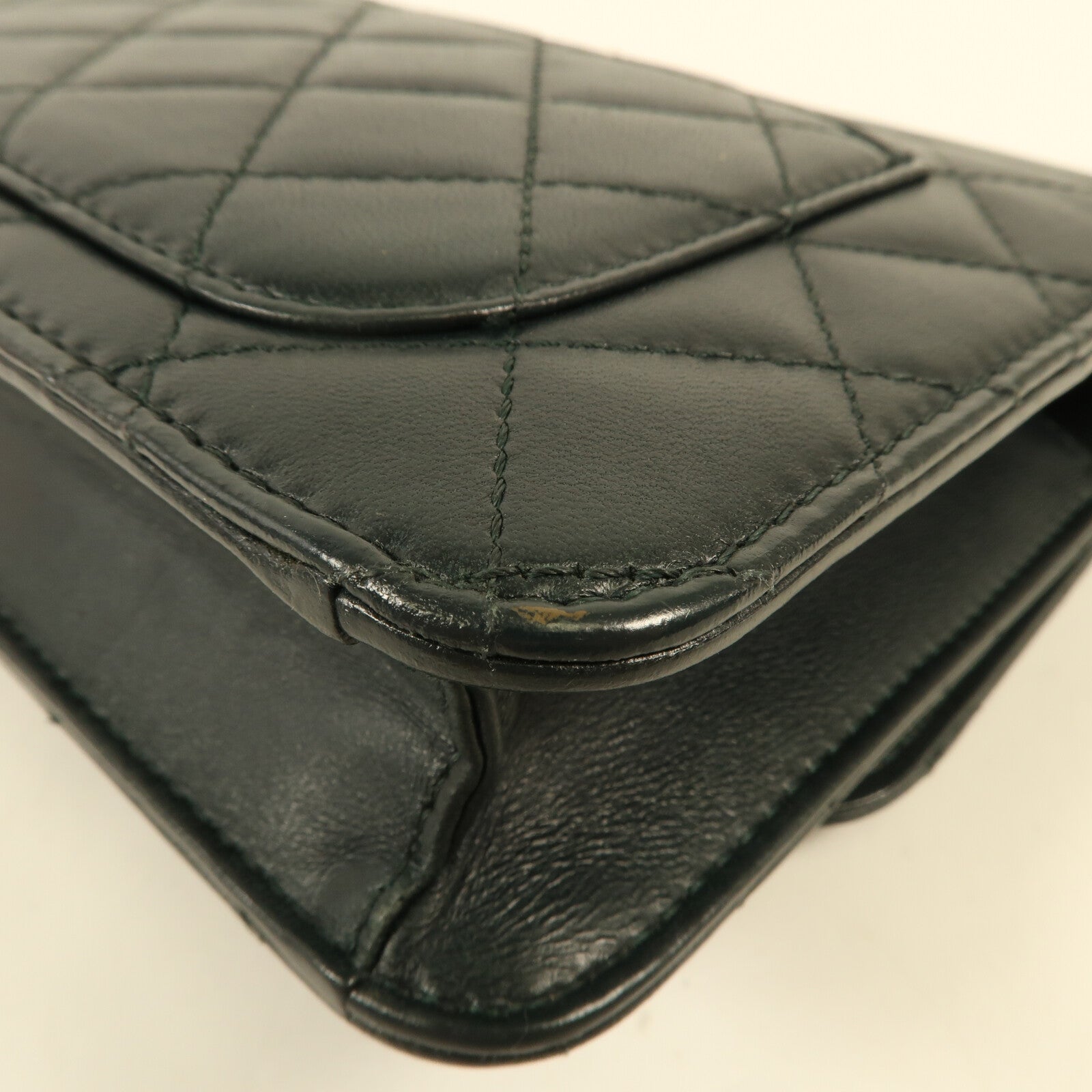 CHANEL 牛皮皮革Chain Shoulder Bag金扣鏈帶肩背袋