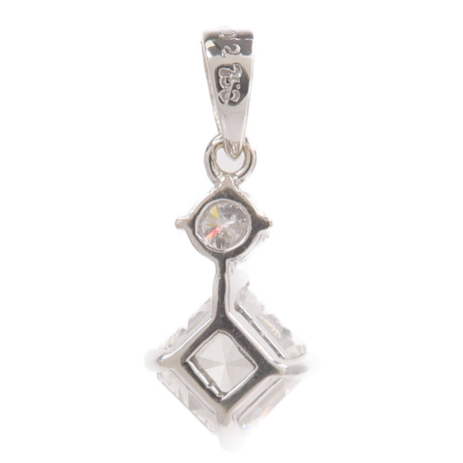 JEWELRY 18K白金Diamond Pendant Top鑽石吊墜