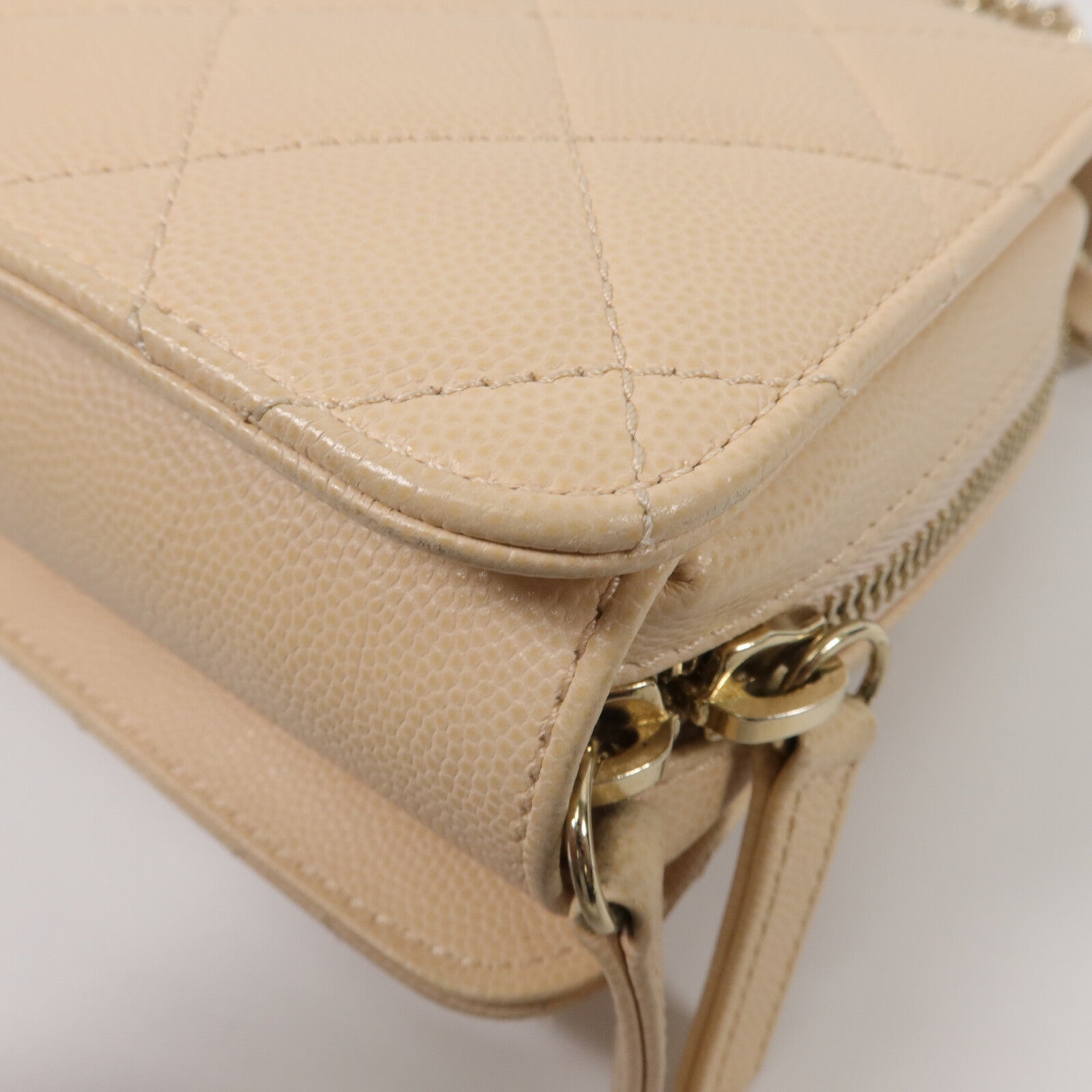 CHANEL 牛皮皮革Mini Flap Bag鏈帶肩背袋