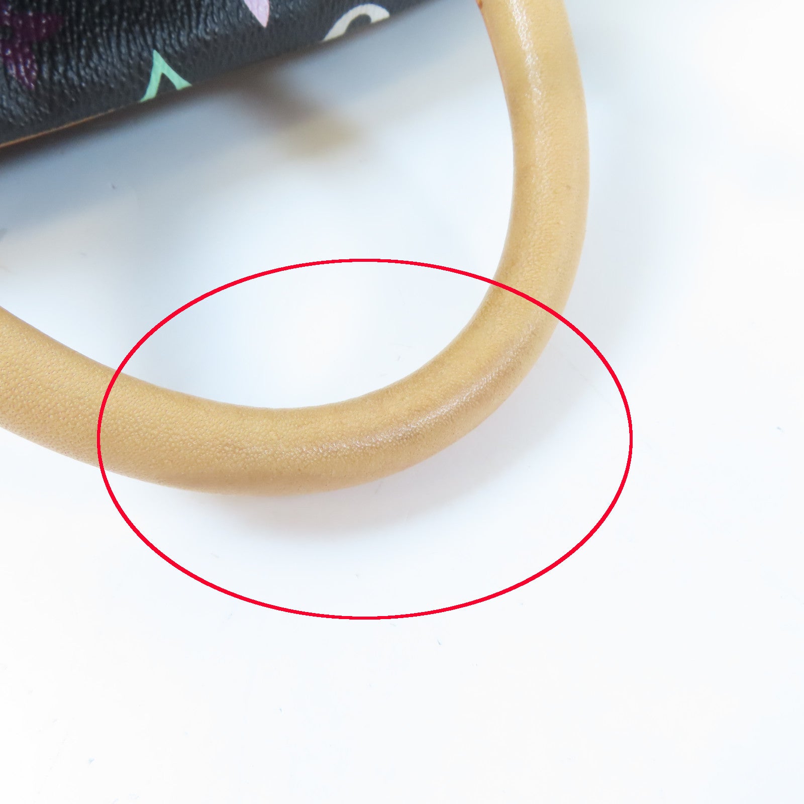 LOUIS VUITTON Monogram Multicolore Trouville金扣手挽袋黑色/彩色