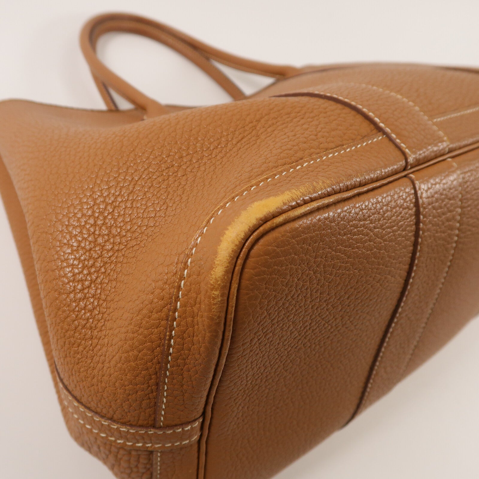 HERMES Negonda皮革Garden Party PM手挽袋Gold