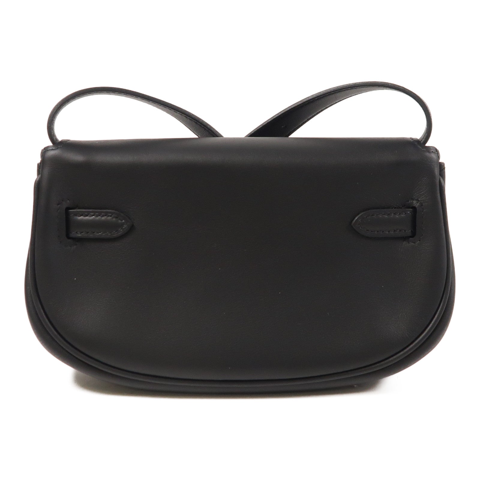 HERMES GHW Kelly Moove Shoulder Bag Swift Leather Noir