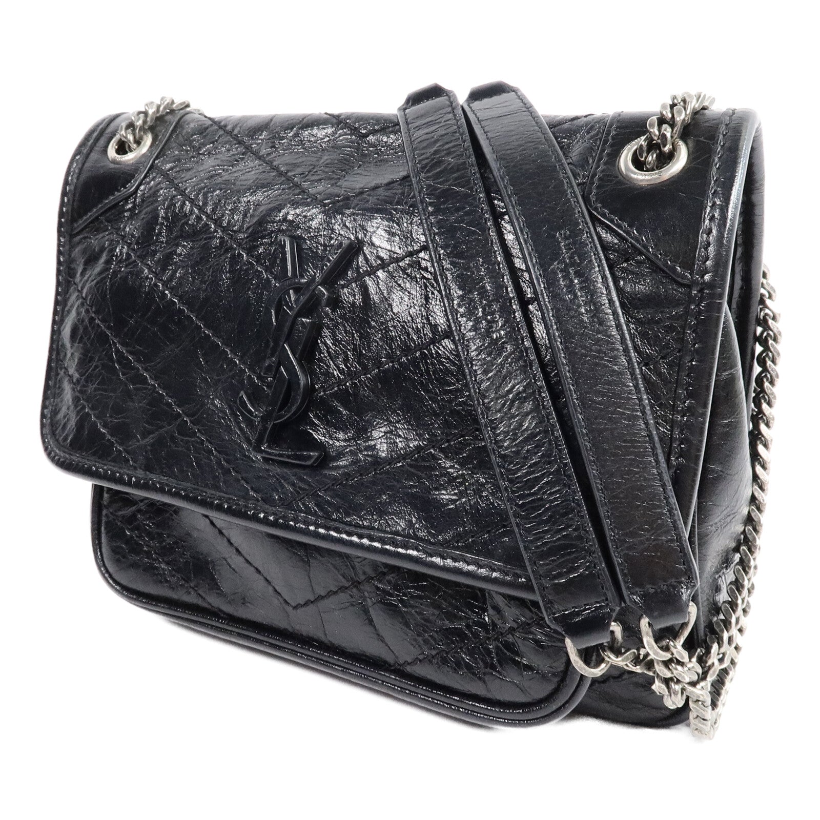 SAINT LAURENT 牛皮皮革Niki Baby鏈帶肩背袋
