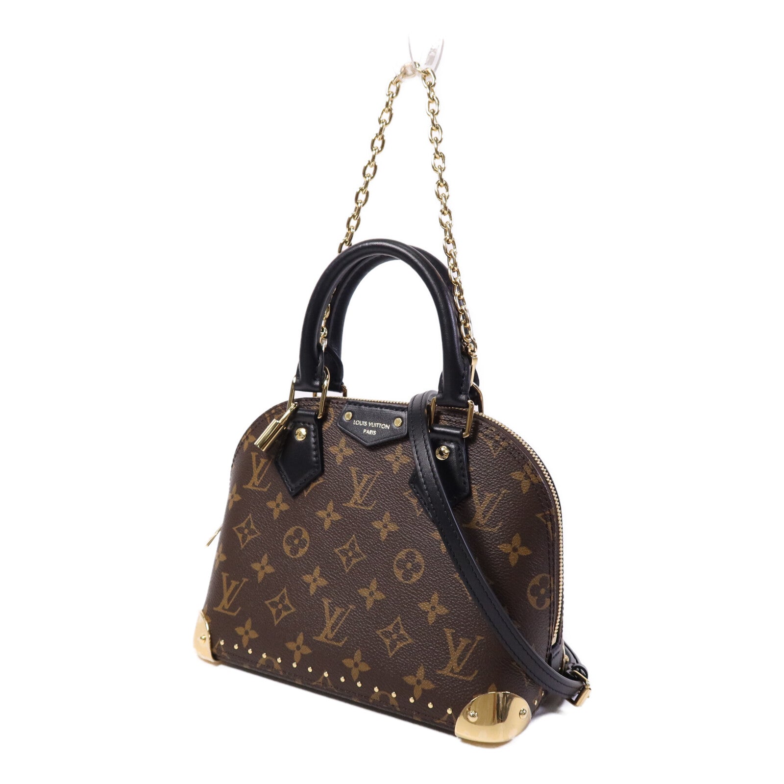 LOUIS VUITTON Monogram Alma BB金扣手挽肩背兩用袋