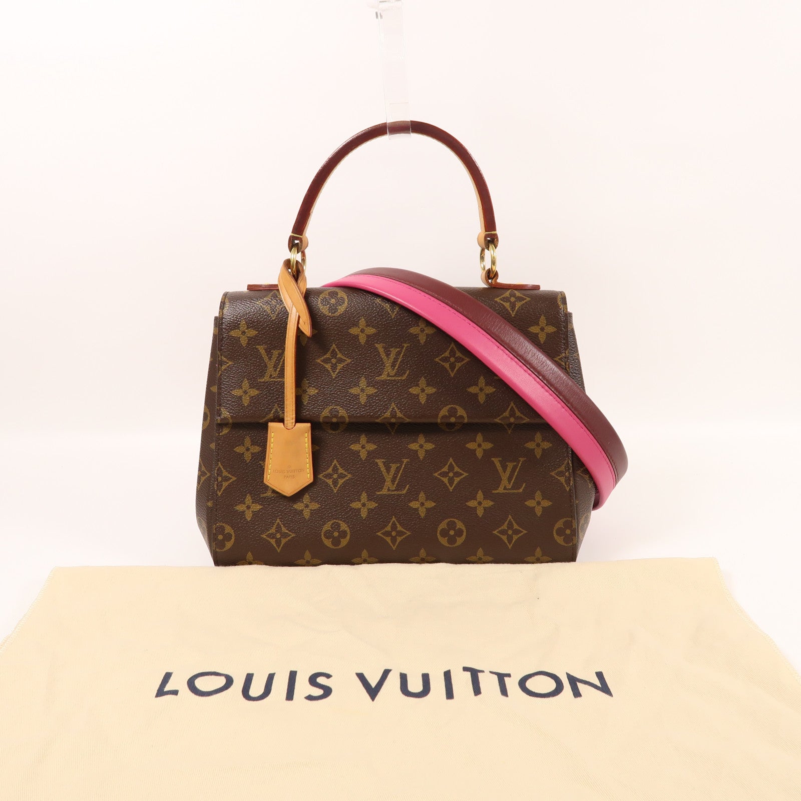 LOUIS VUITTON Monogram Cluny BB手挽肩背兩用袋