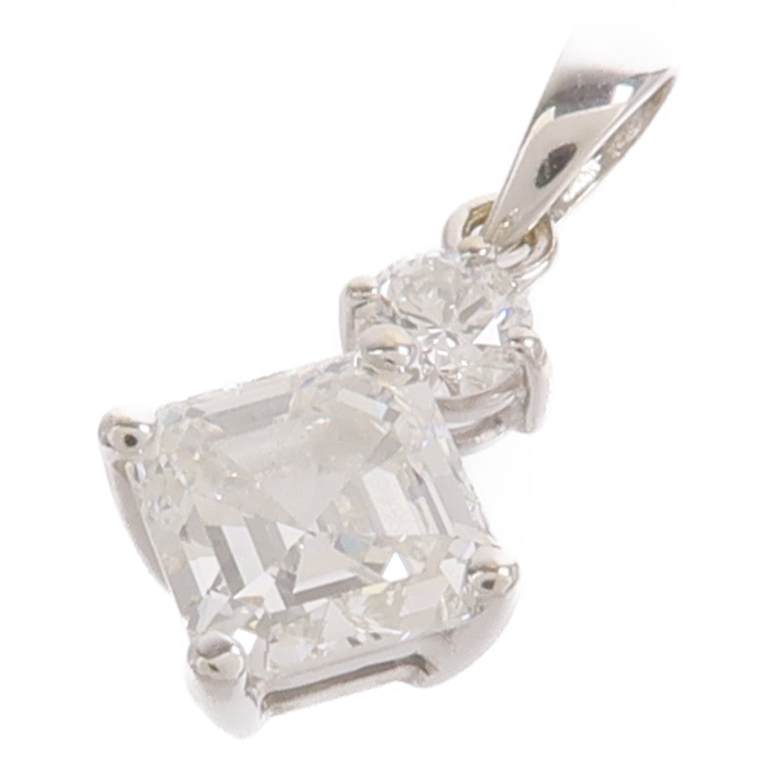 JEWELRY 18K白金Diamond Pendant Top鑽石吊墜