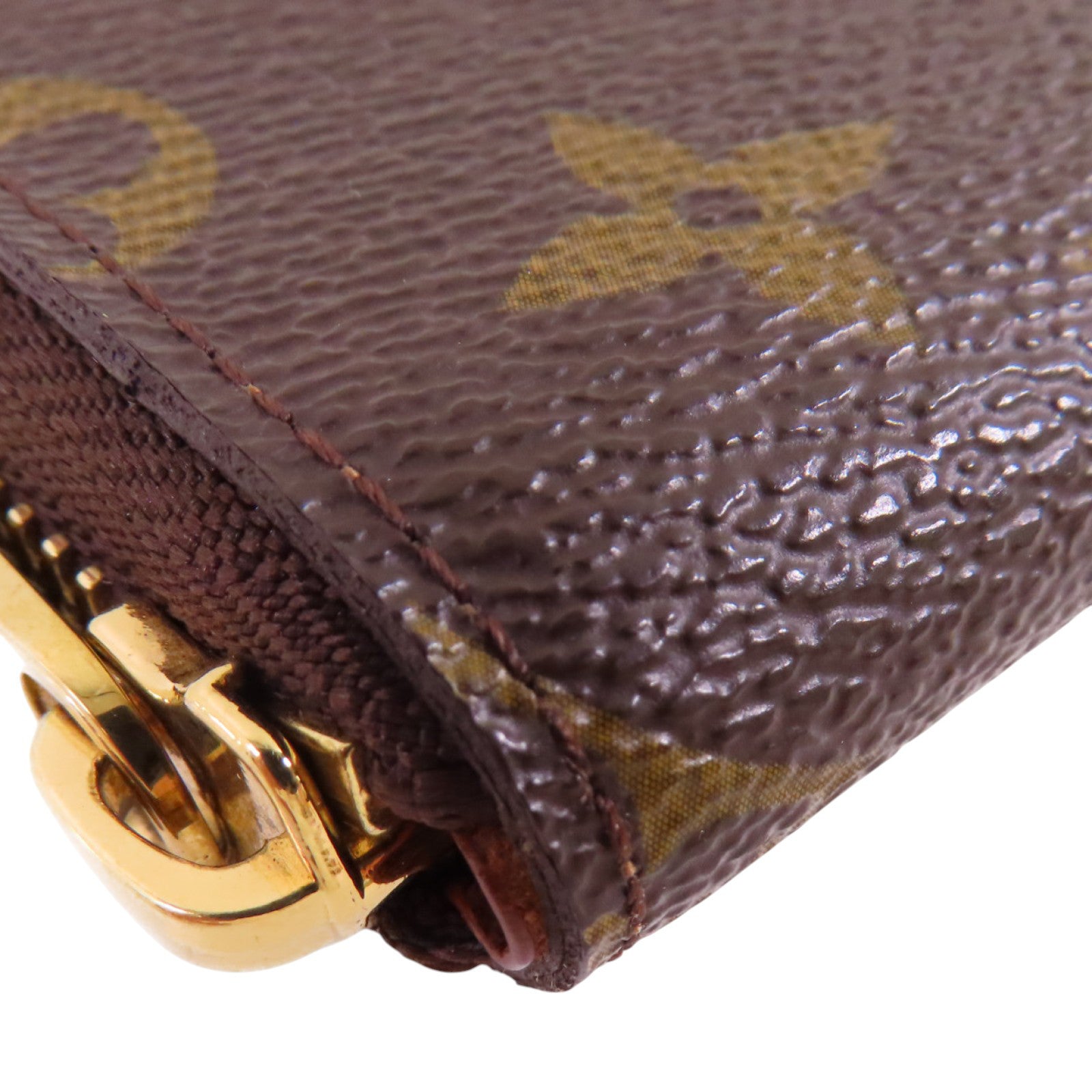LOUIS VUITTON Monogram Zippy Compact Wallet金扣拉鏈錢包