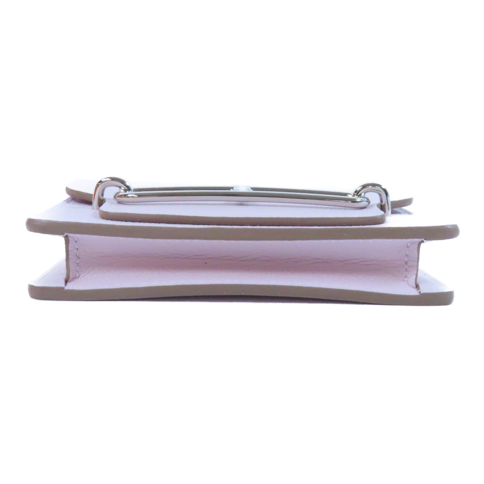 HERMES **【激減優惠】Evercolor皮革Roulis Slim銀扣錢包Mauve Sylvestre錦葵紫色