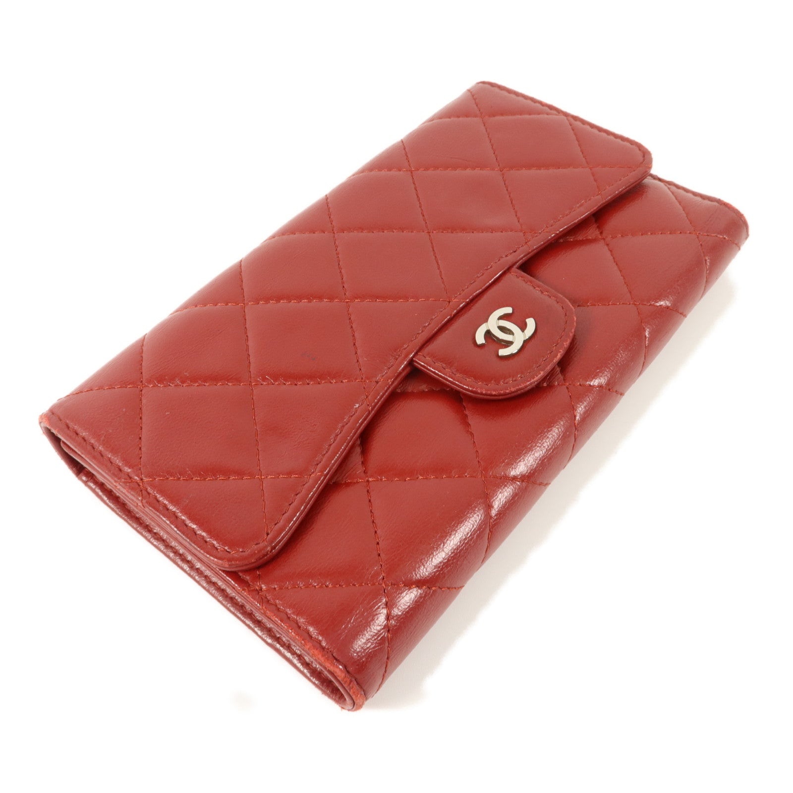 CHANEL 牛皮皮革Trifold Long Wallet長錢包