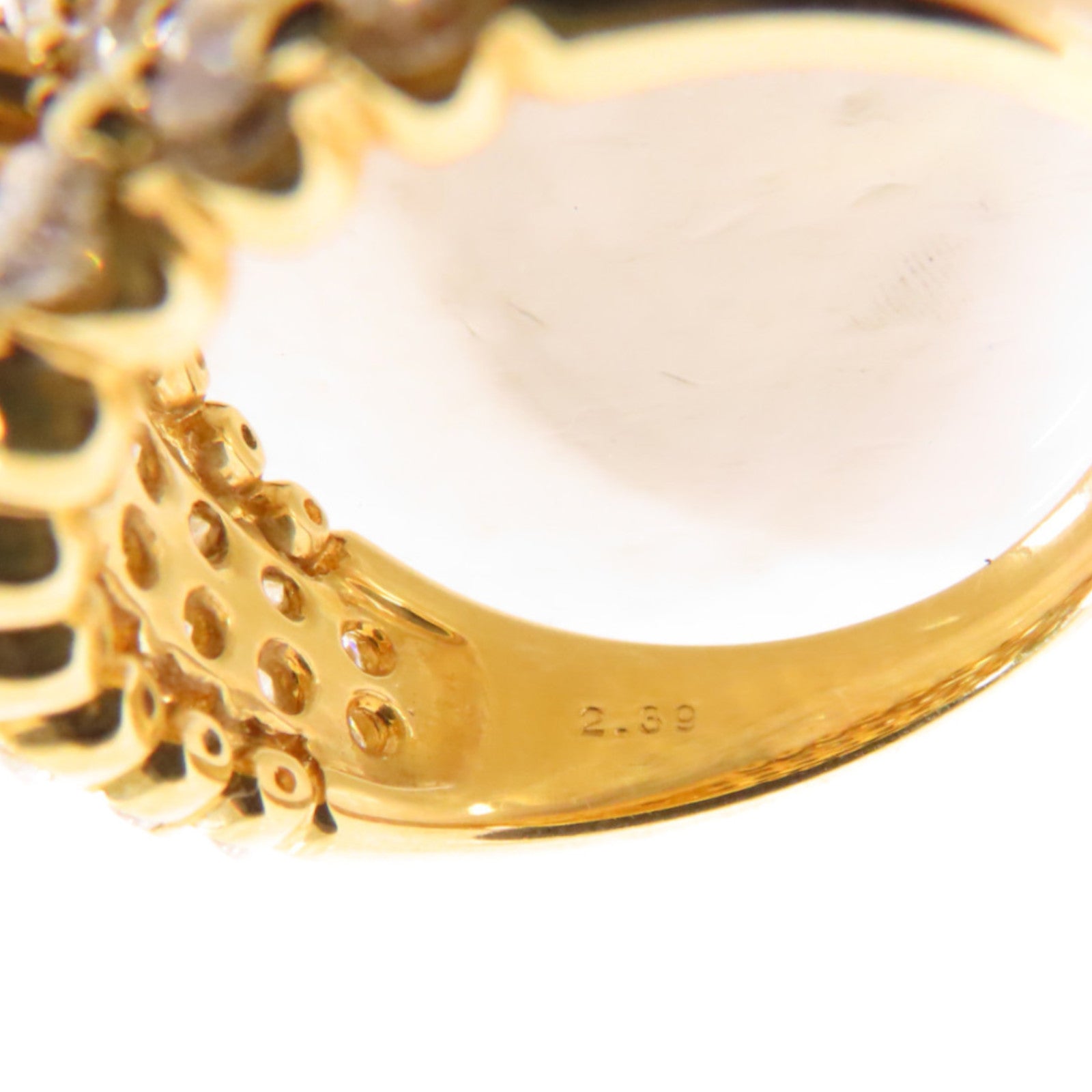 JEWELRY 18K黃金/2.39ct鑽石Diamond Ring戒指US#7.25