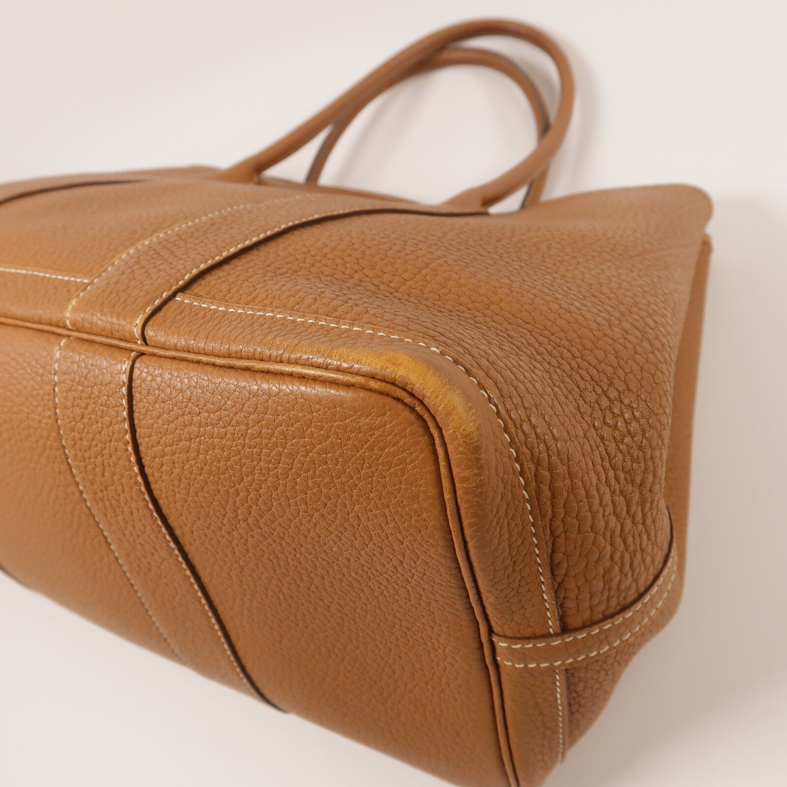 HERMES Negonda皮革Garden Party PM手挽袋Gold