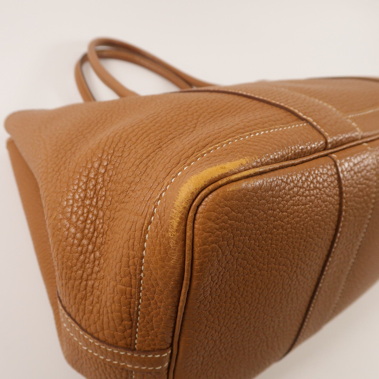 HERMES Negonda皮革Garden Party PM手挽袋Gold