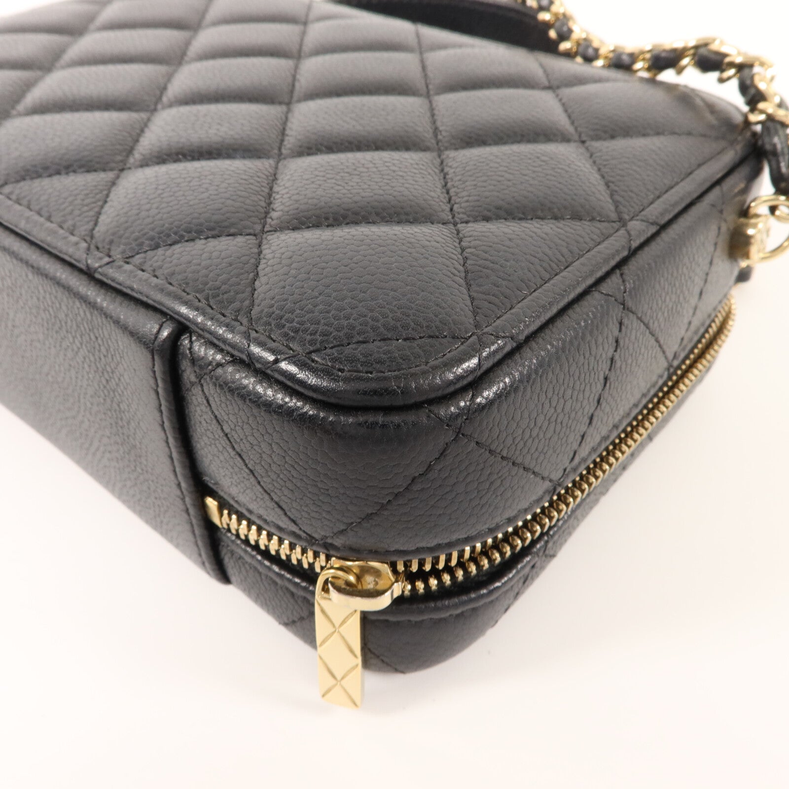 CHANEL 牛皮皮革Top Handle Vanity Case手挽肩背兩用袋