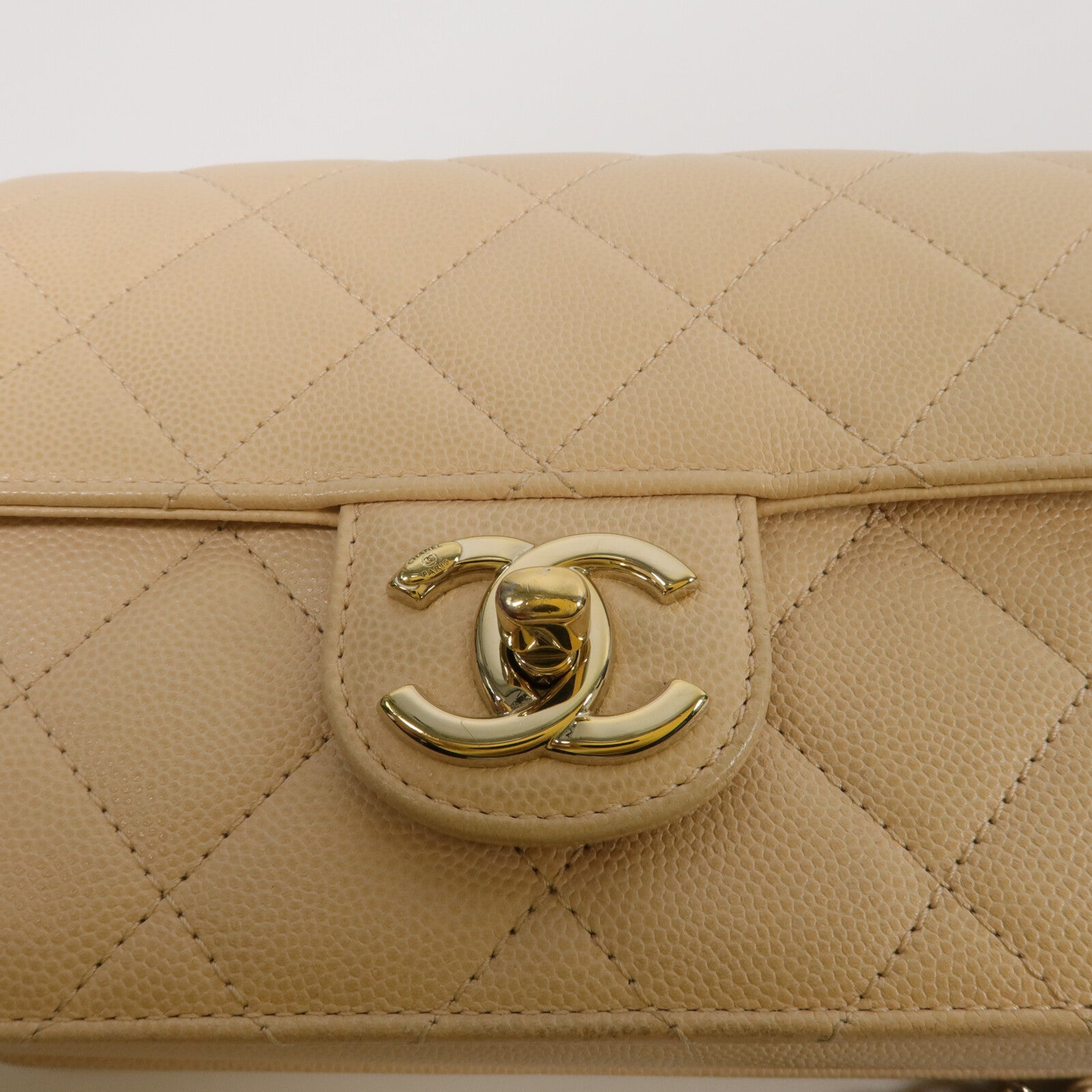 CHANEL 牛皮皮革Mini Flap Bag鏈帶肩背袋