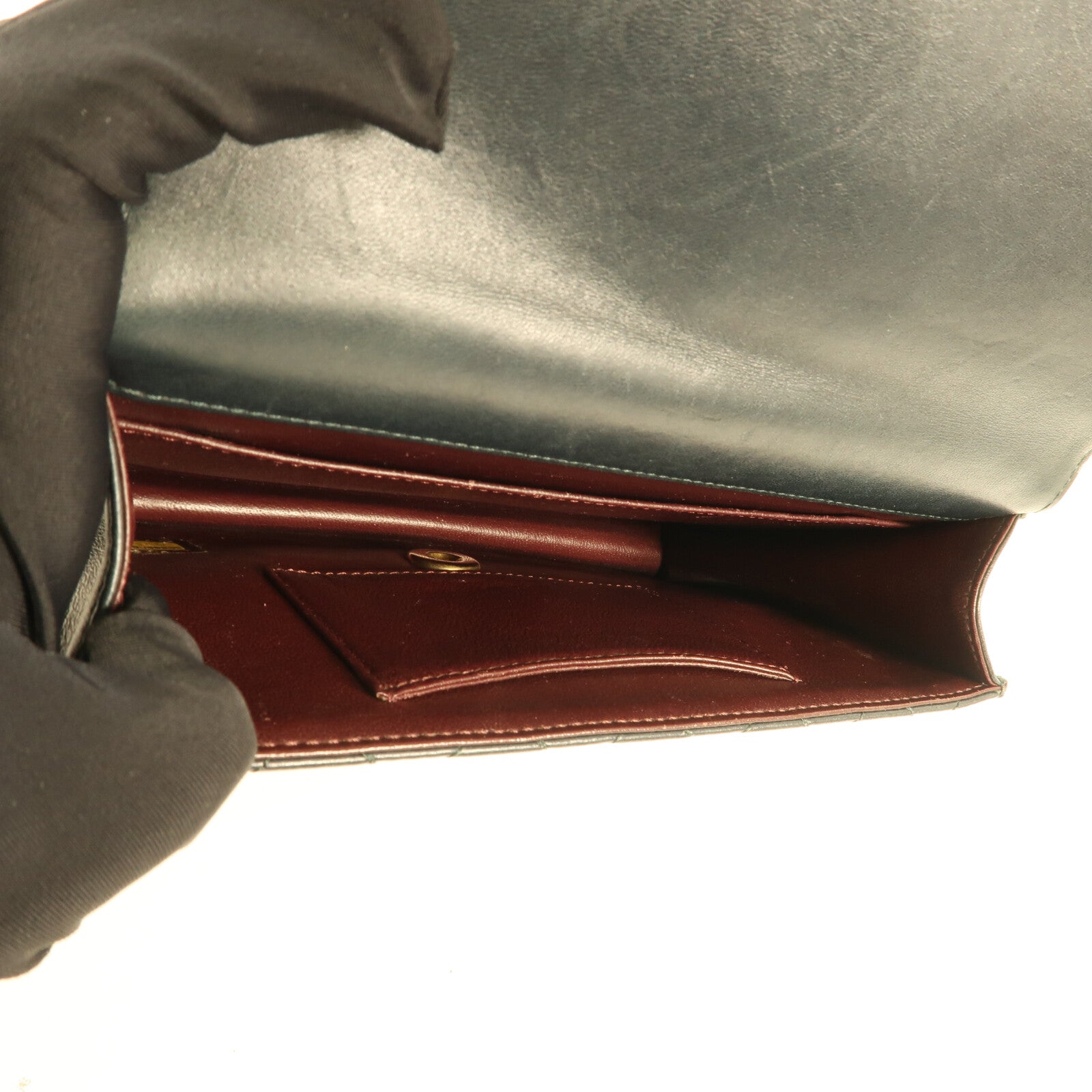 CHANEL 牛皮皮革Chain Shoulder Bag金扣鏈帶肩背袋