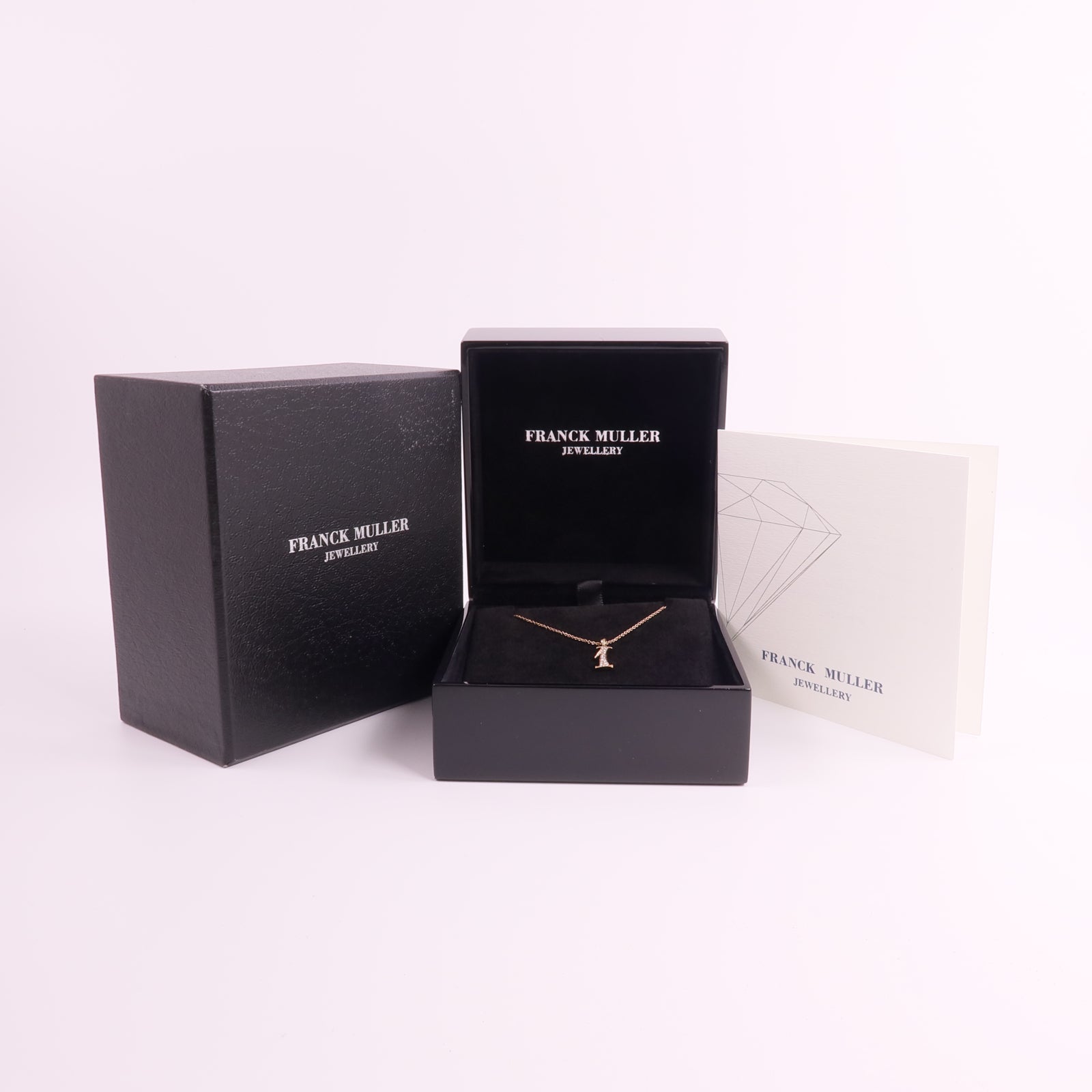 JEWELRY 18K玫瑰金Franck Muller Necklace鑽石項鍊