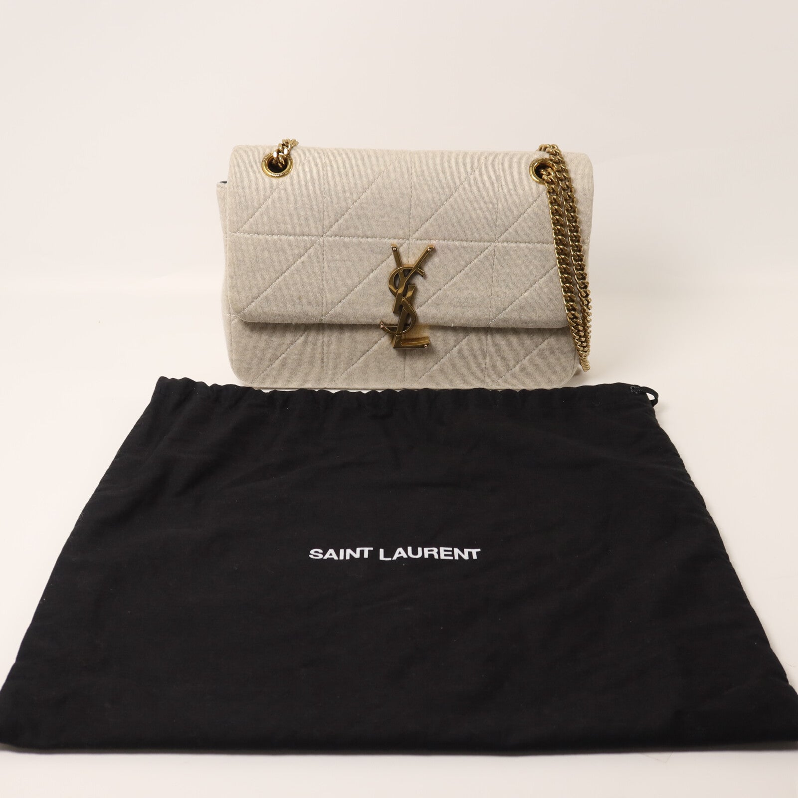 SAINT LAURENT 帆布Jamie Medium鏈帶肩背袋