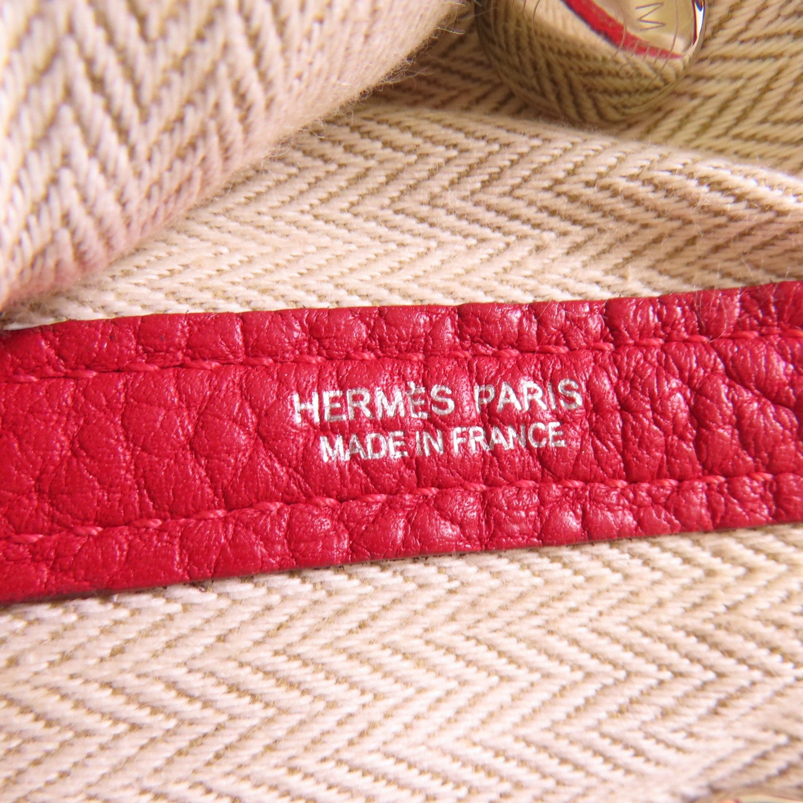 HERMES Negonda皮革Garden Party TPM Tote Bag銀扣手拿包