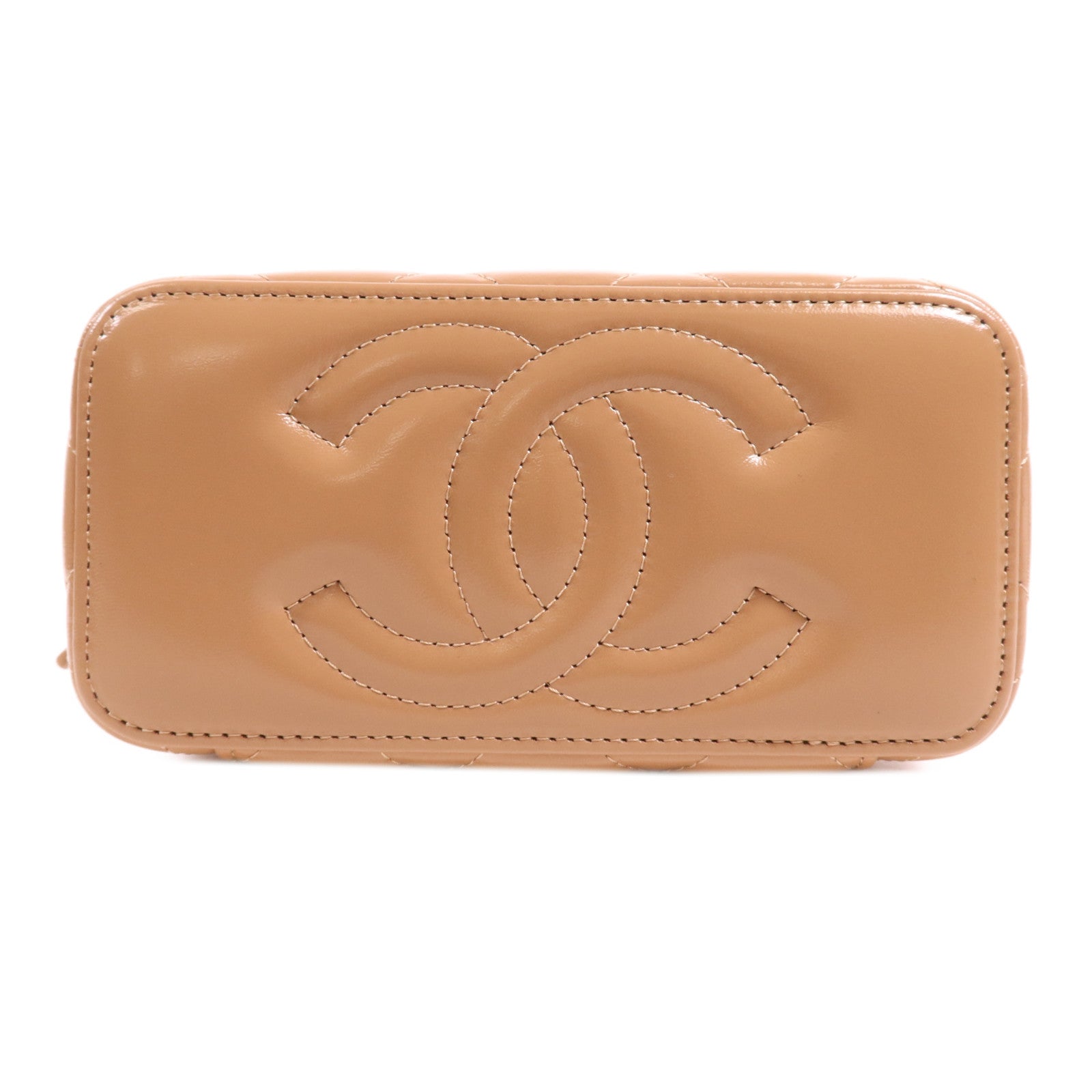 CHANEL 羊皮皮革Vanity Bag金扣手挽肩背兩用袋