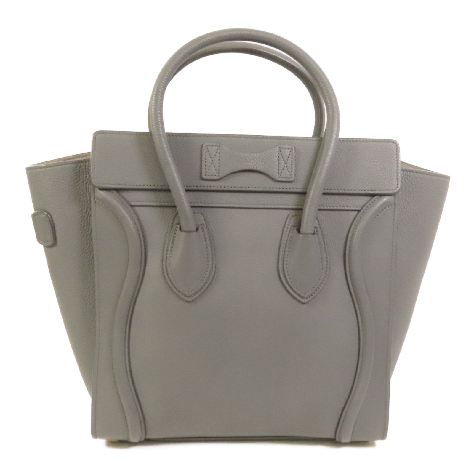 CELINE 牛皮皮革Micro Luggage金扣手挽袋