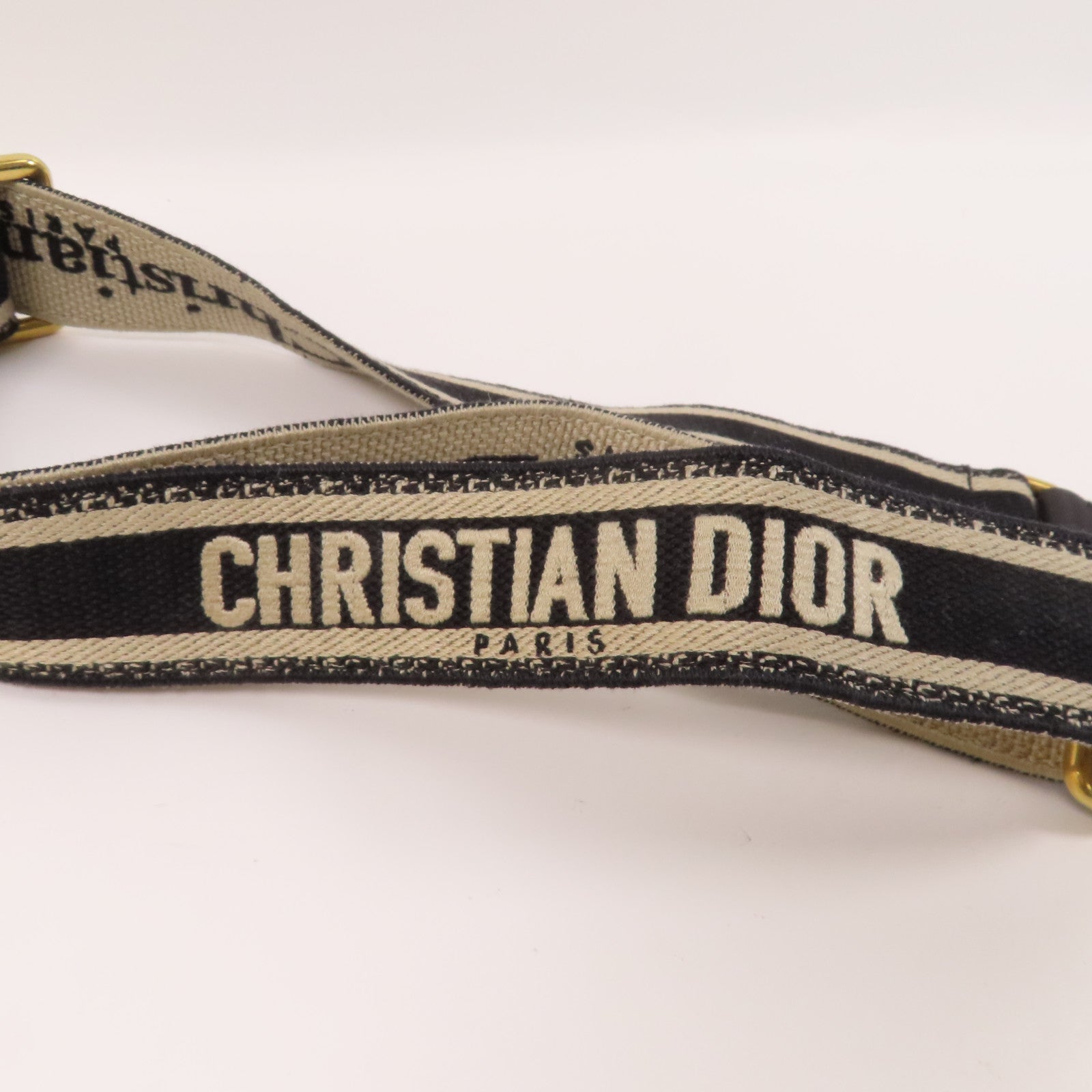 Dior 帆布Shoulder Strap金扣肩帶