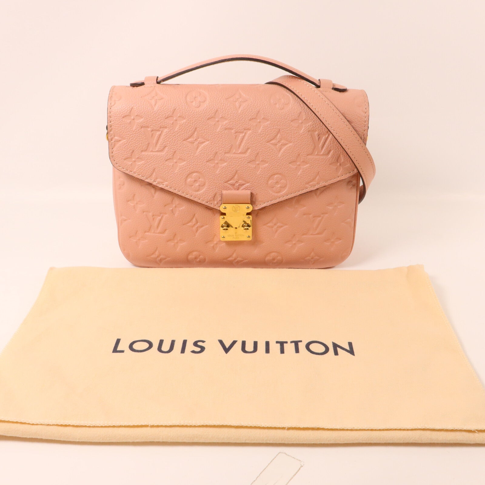 LOUIS VUITTON Monogram Empreinte Pochette Metis MM手挽肩背兩用袋