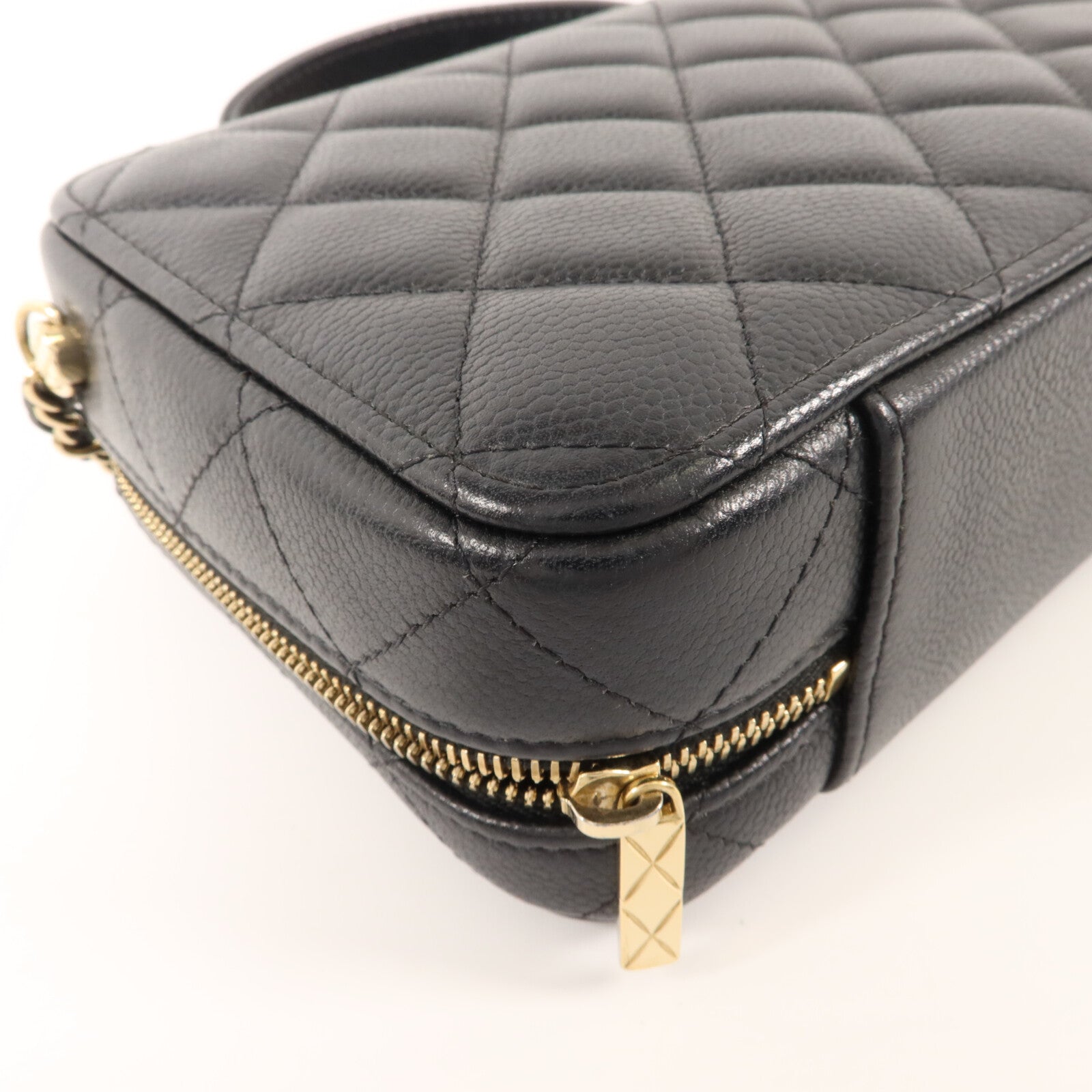 CHANEL 牛皮皮革Top Handle Vanity Case手挽肩背兩用袋