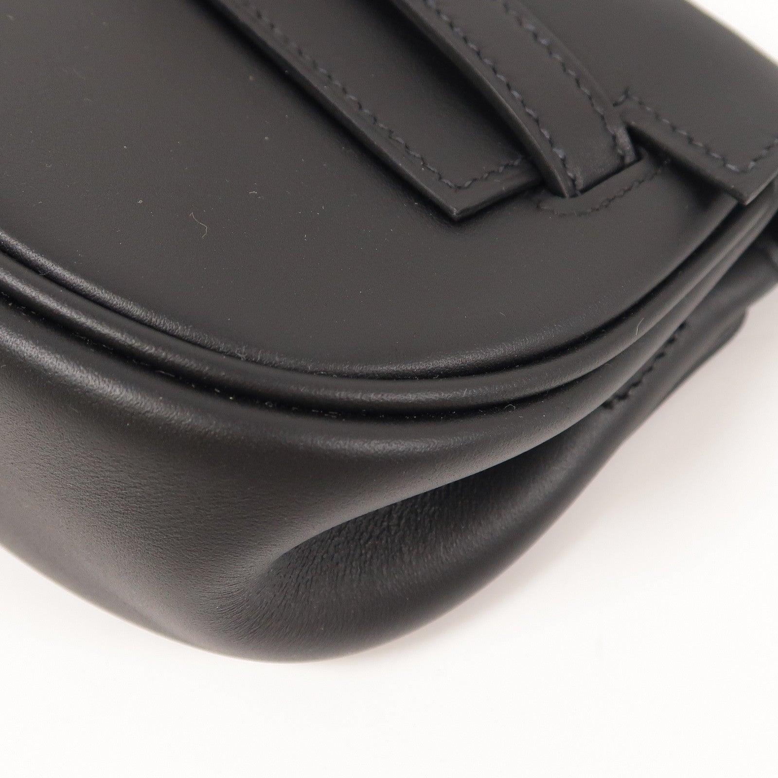 HERMES GHW Kelly Moove Shoulder Bag Swift Leather Noir