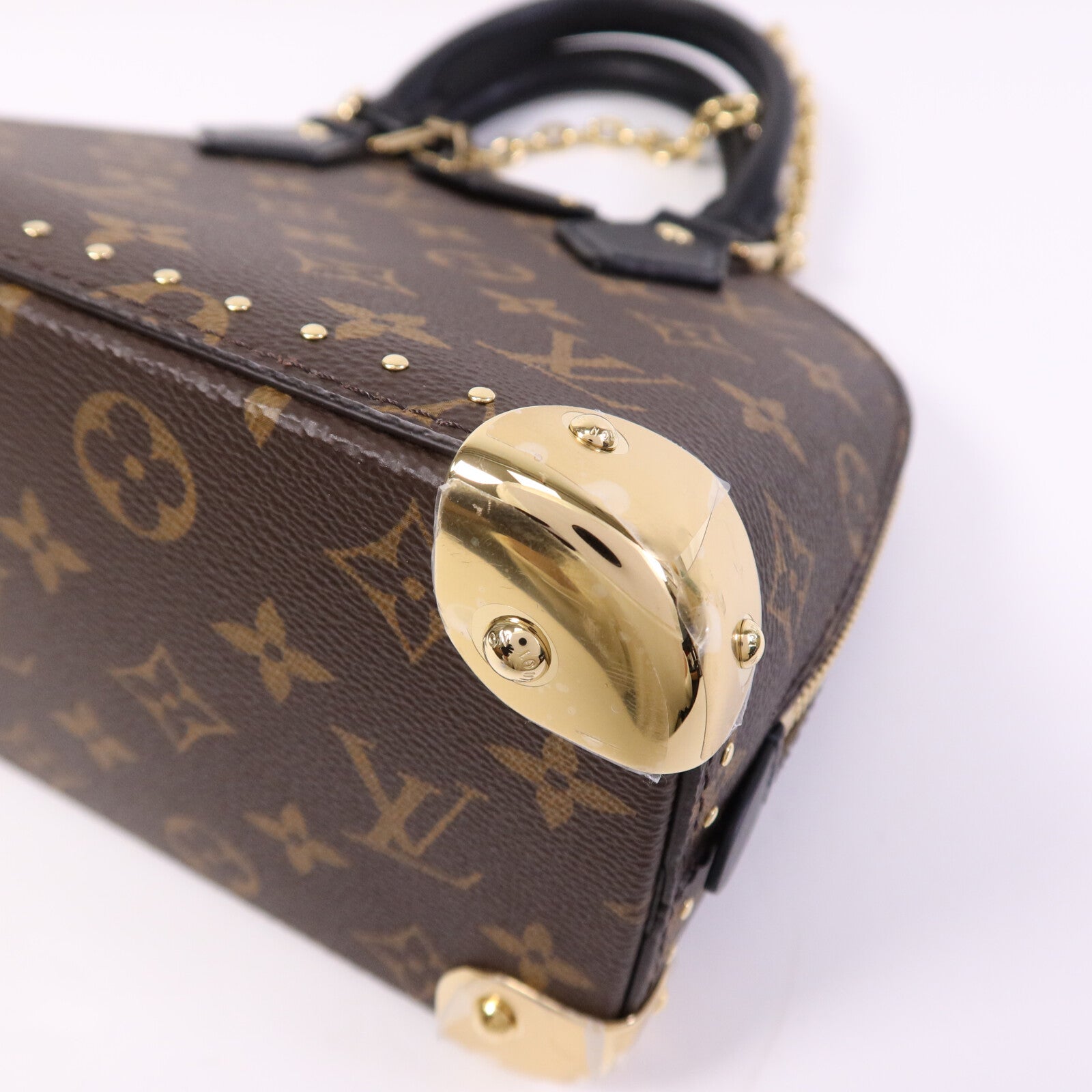 LOUIS VUITTON Monogram Alma BB金扣手挽肩背兩用袋