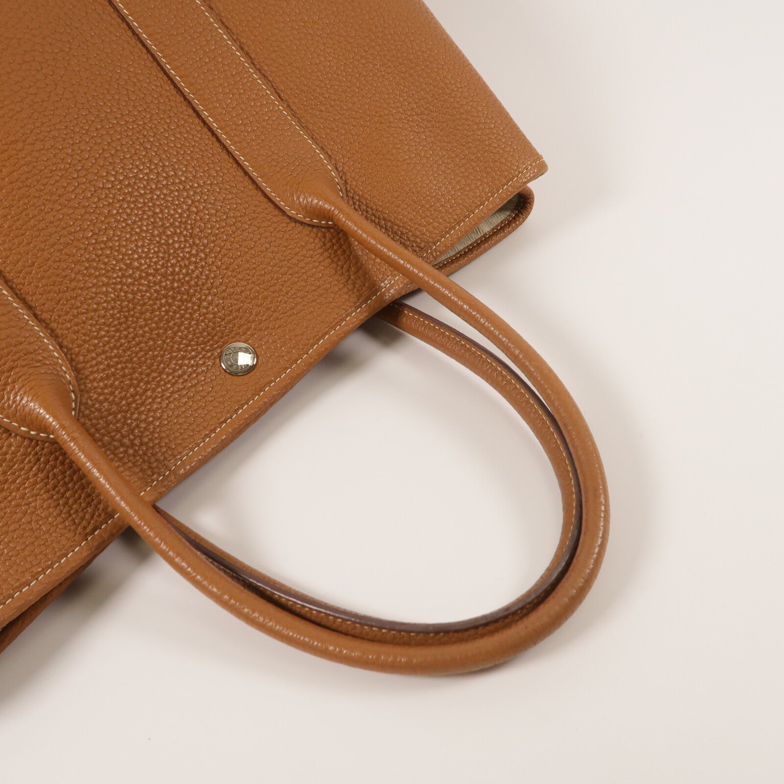 HERMES Negonda皮革Garden Party PM手挽袋Gold