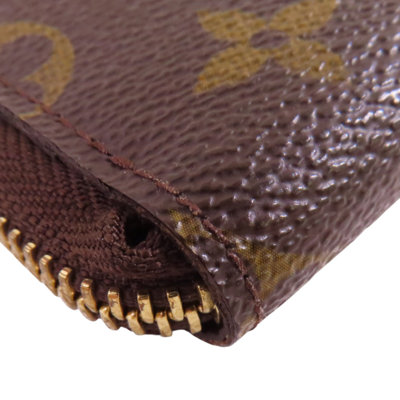 LOUIS VUITTON Monogram Zippy Compact Wallet金扣拉鏈錢包