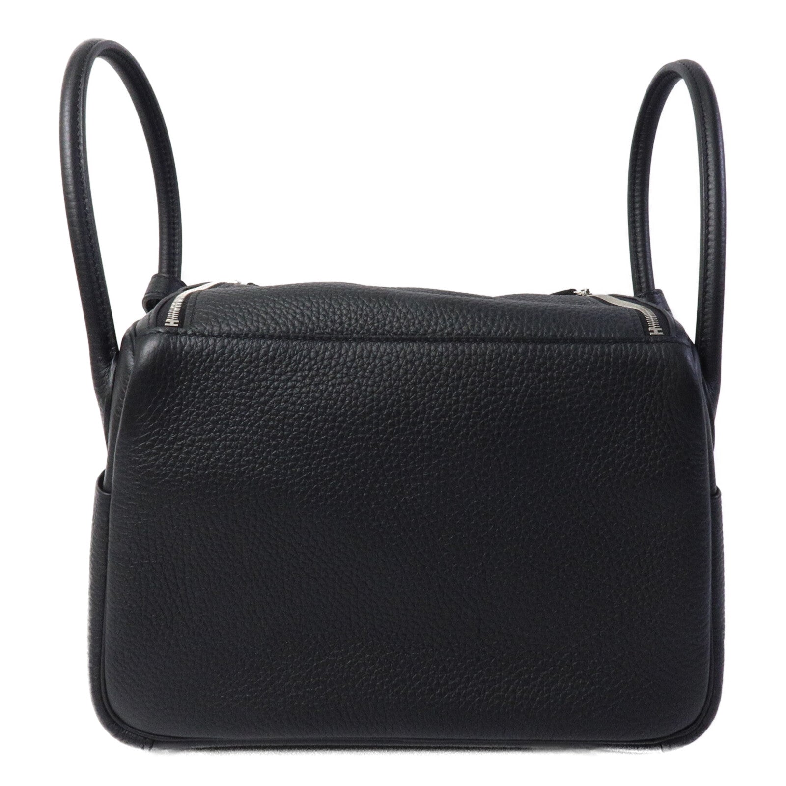 HERMES Clemence皮革Lindy 26手挽肩背兩用袋Noir