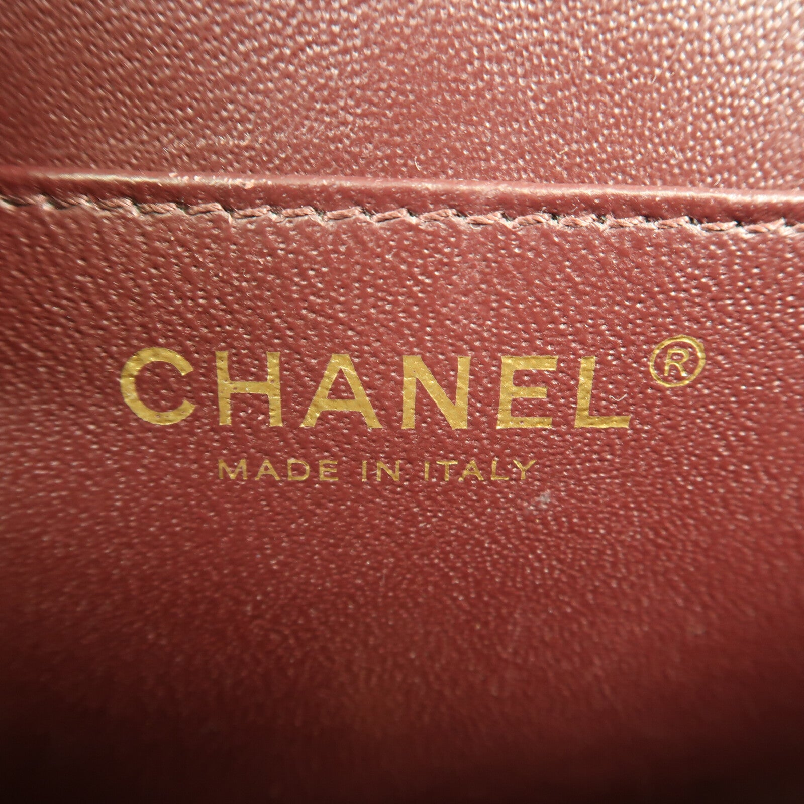 CHANEL 牛皮皮革Chain Shoulder Bag金扣鏈帶肩背袋