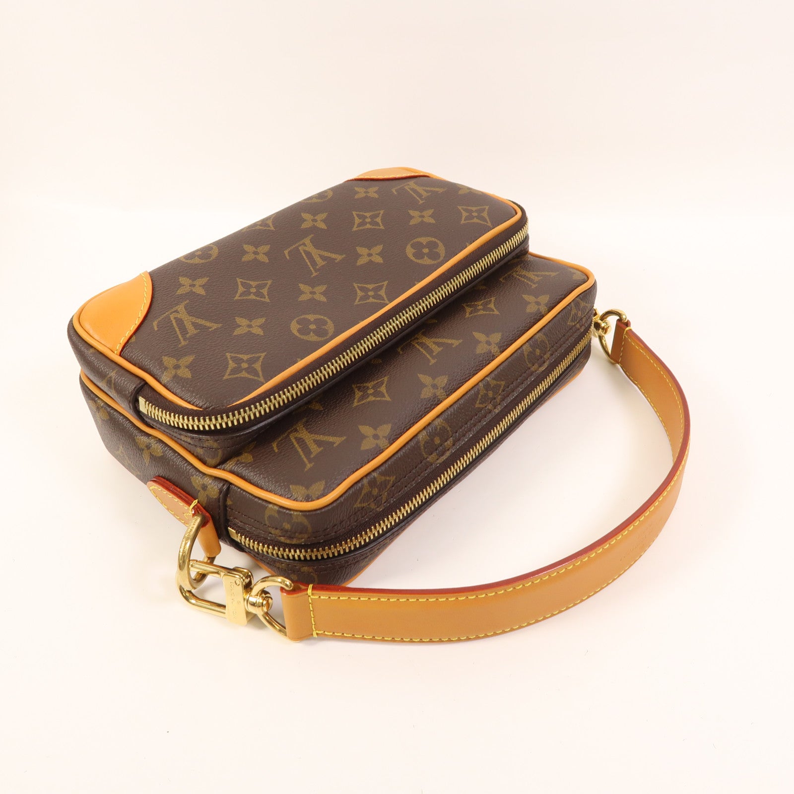 LOUIS VUITTON Monogram Nil金扣手挽肩背兩用袋