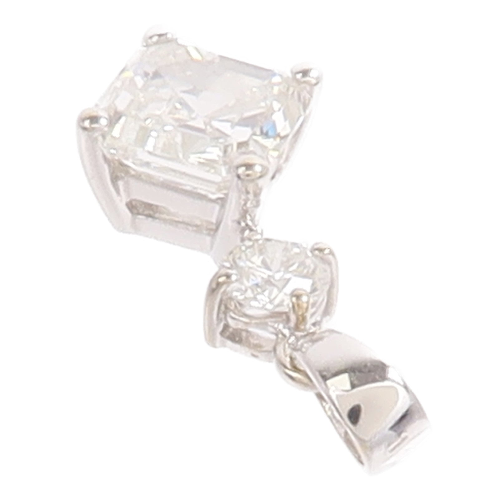 JEWELRY 18K白金Diamond Pendant Top鑽石吊墜