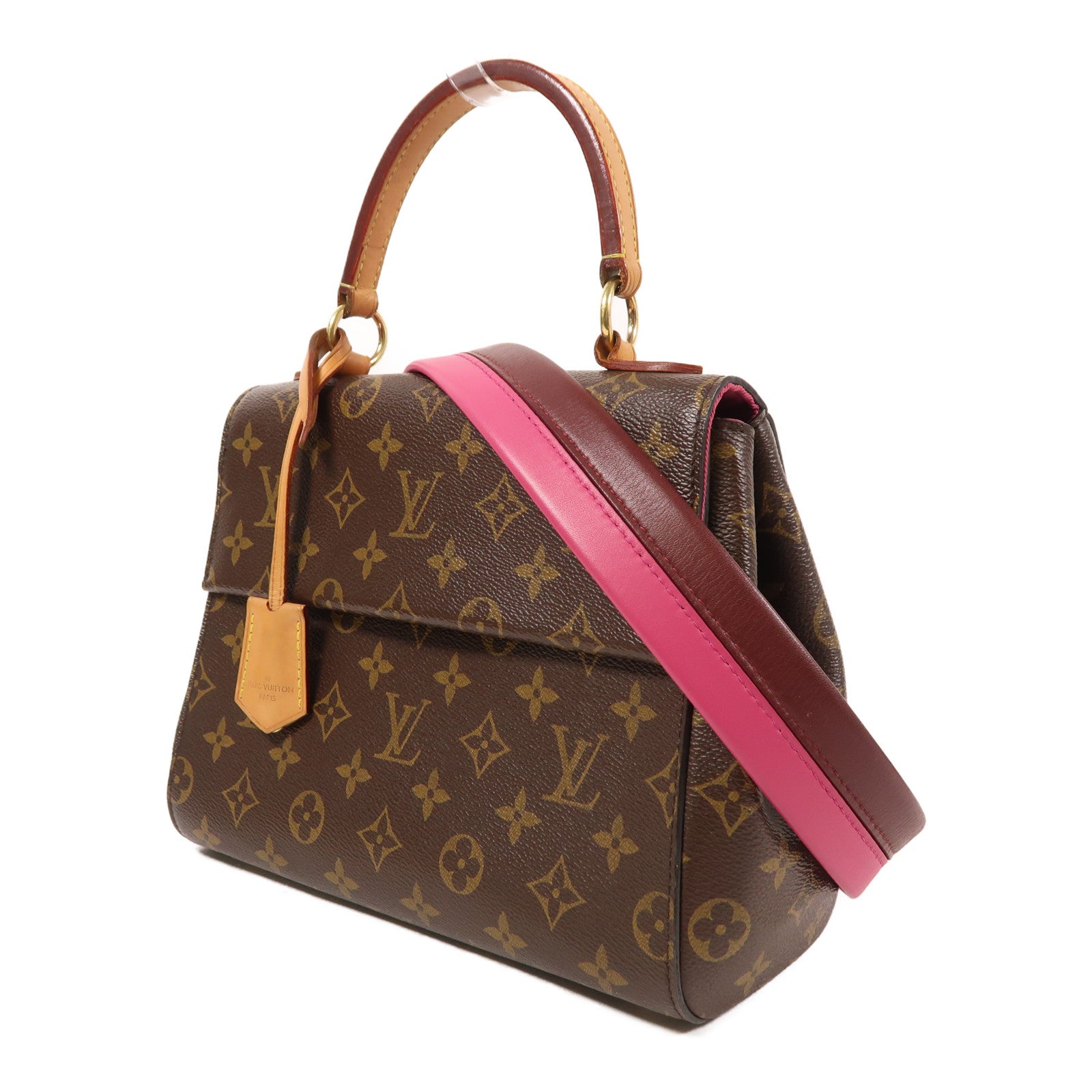LOUIS VUITTON Monogram Cluny BB手挽肩背兩用袋