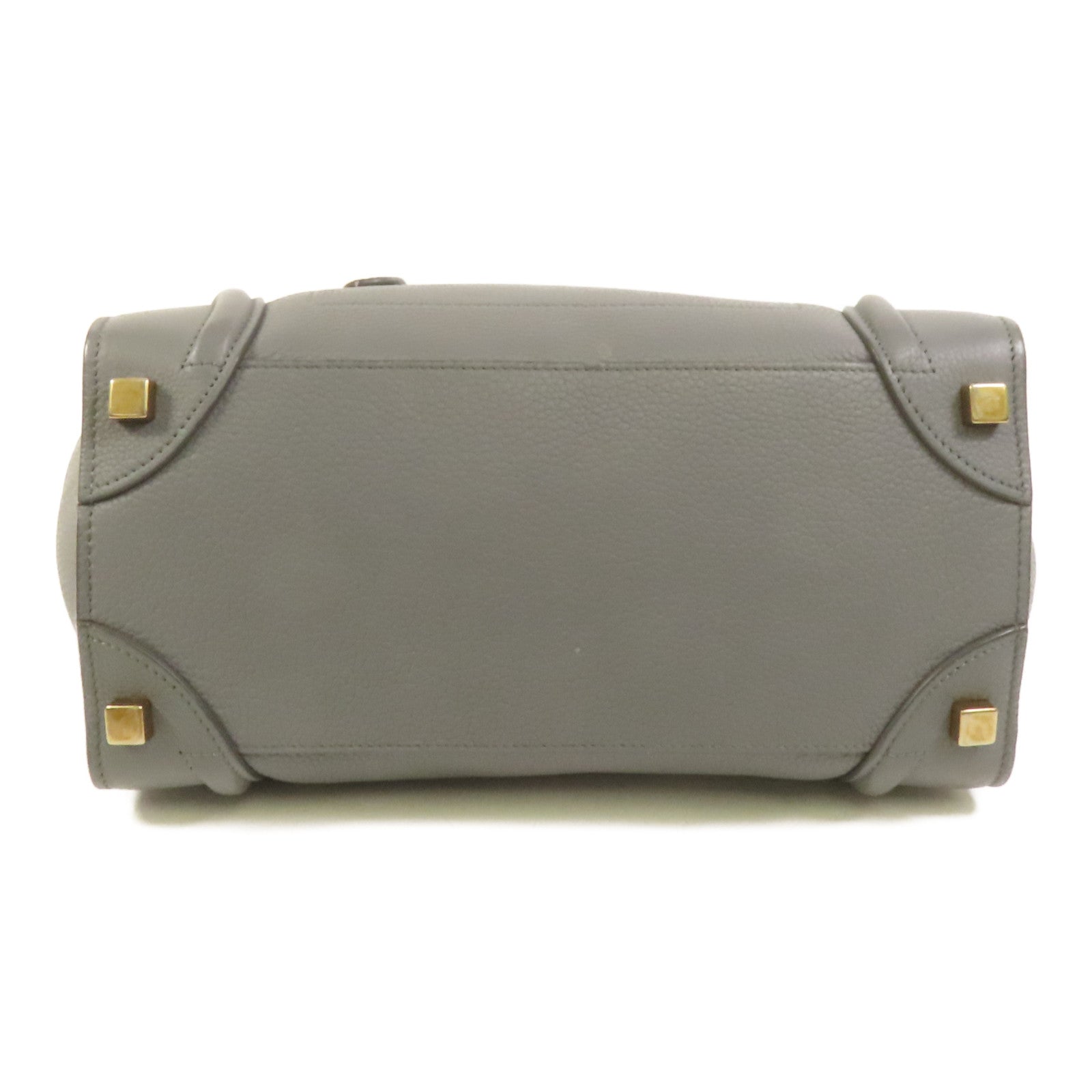 CELINE 牛皮皮革Micro Luggage金扣手挽袋