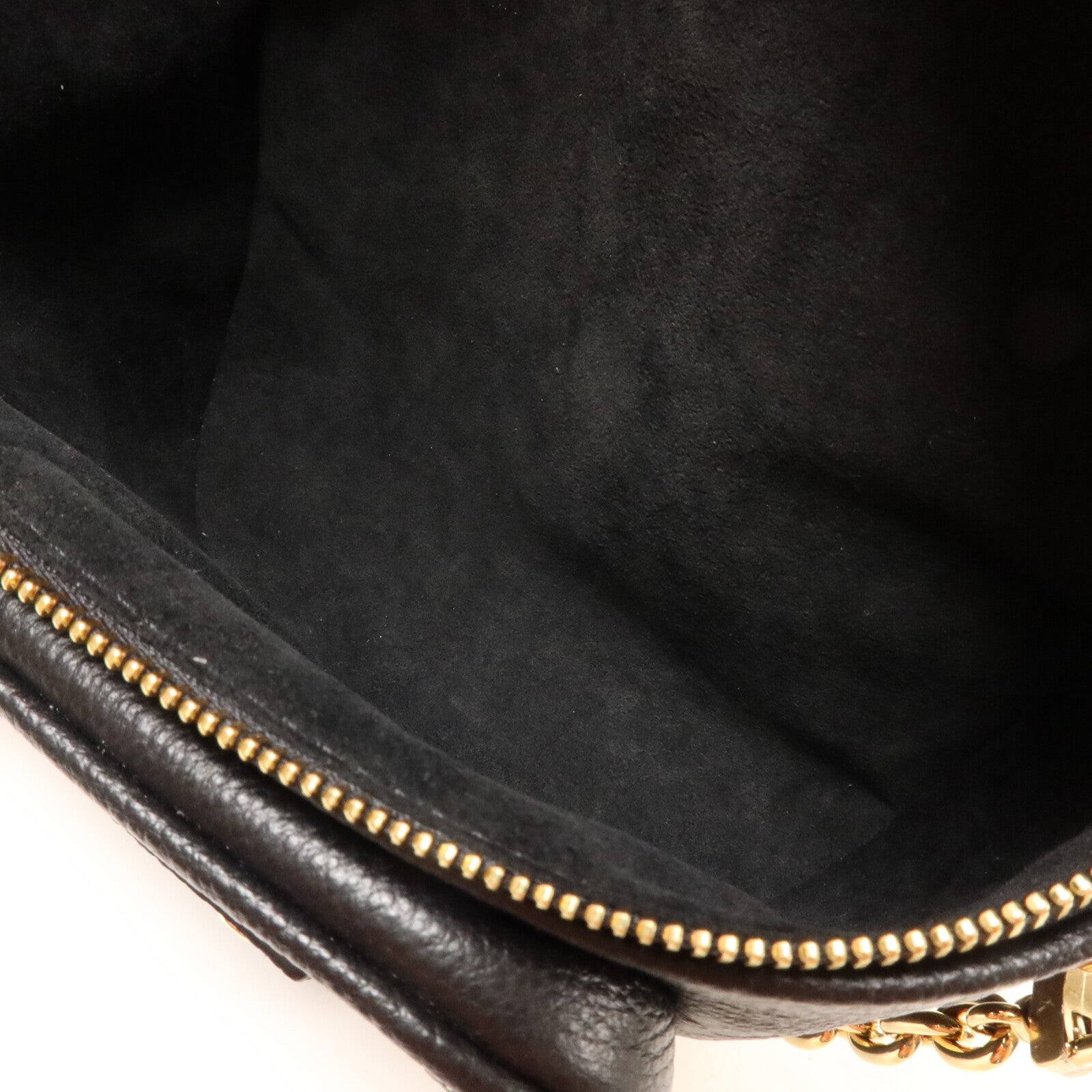 LOUIS VUITTON Monogram Empreinte Mini Bumbag鏈帶手挽肩背兩用袋