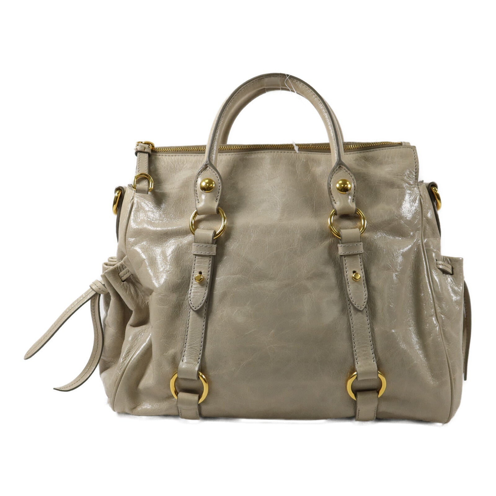 Miu Miu 牛皮皮革Vitello Lux Bow Bag手挽肩背兩用袋
